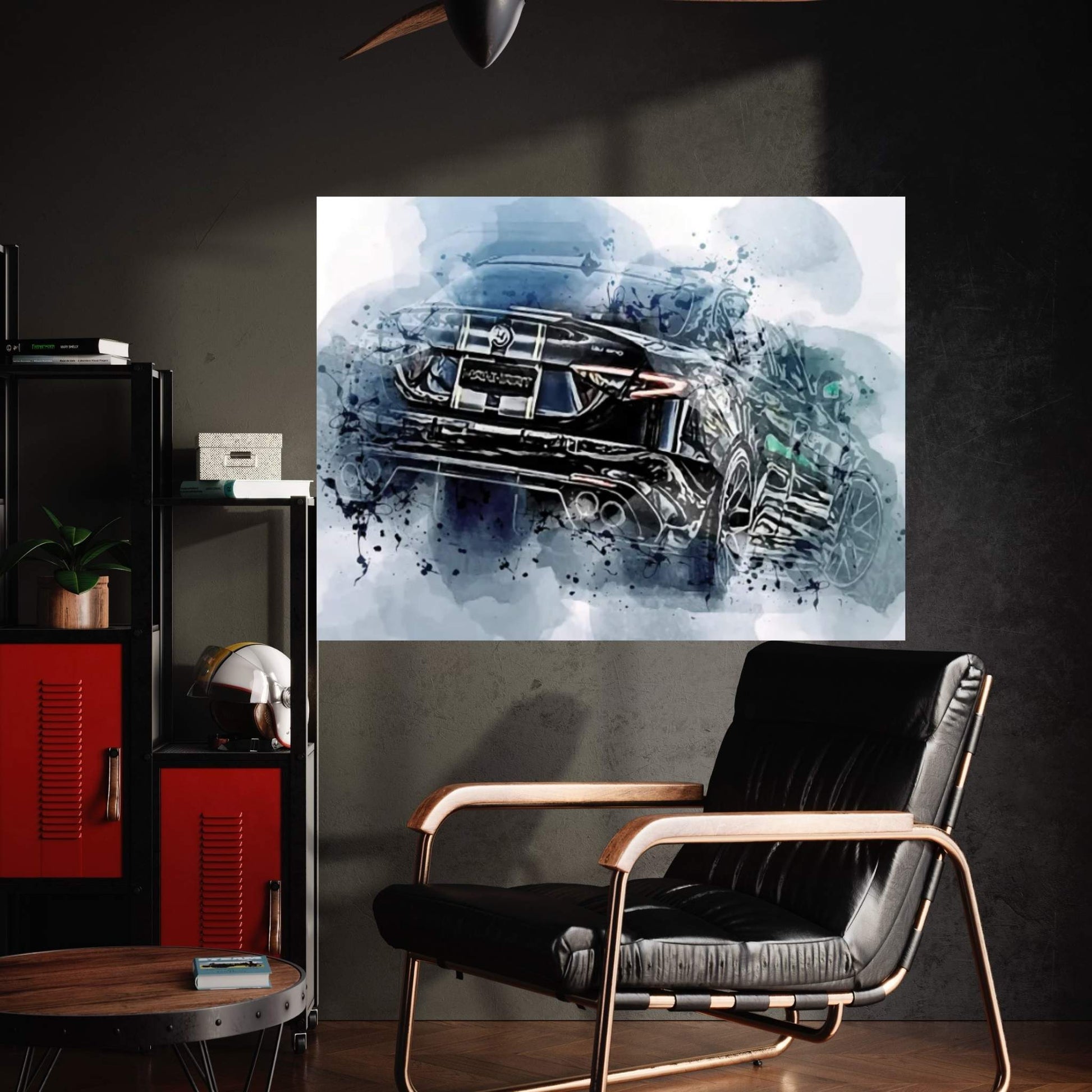 2021 Manhart Qv600 Alfa Romeo Giulia Exterior Black Sedan Canvas Wall Art - Y Canvas