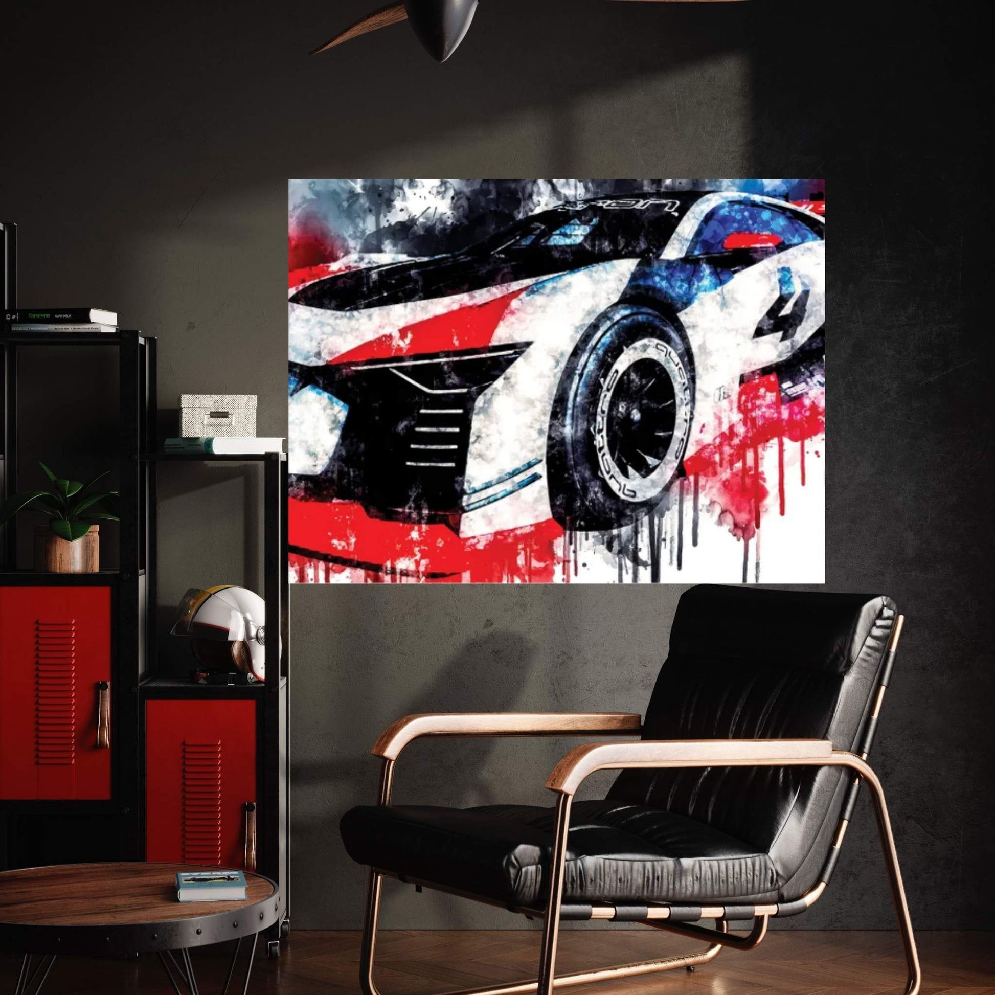 2018 Audi E Tron Vision Gran Turismo Vehicle CCCLXXIII Canvas Wall Art - Y Canvas