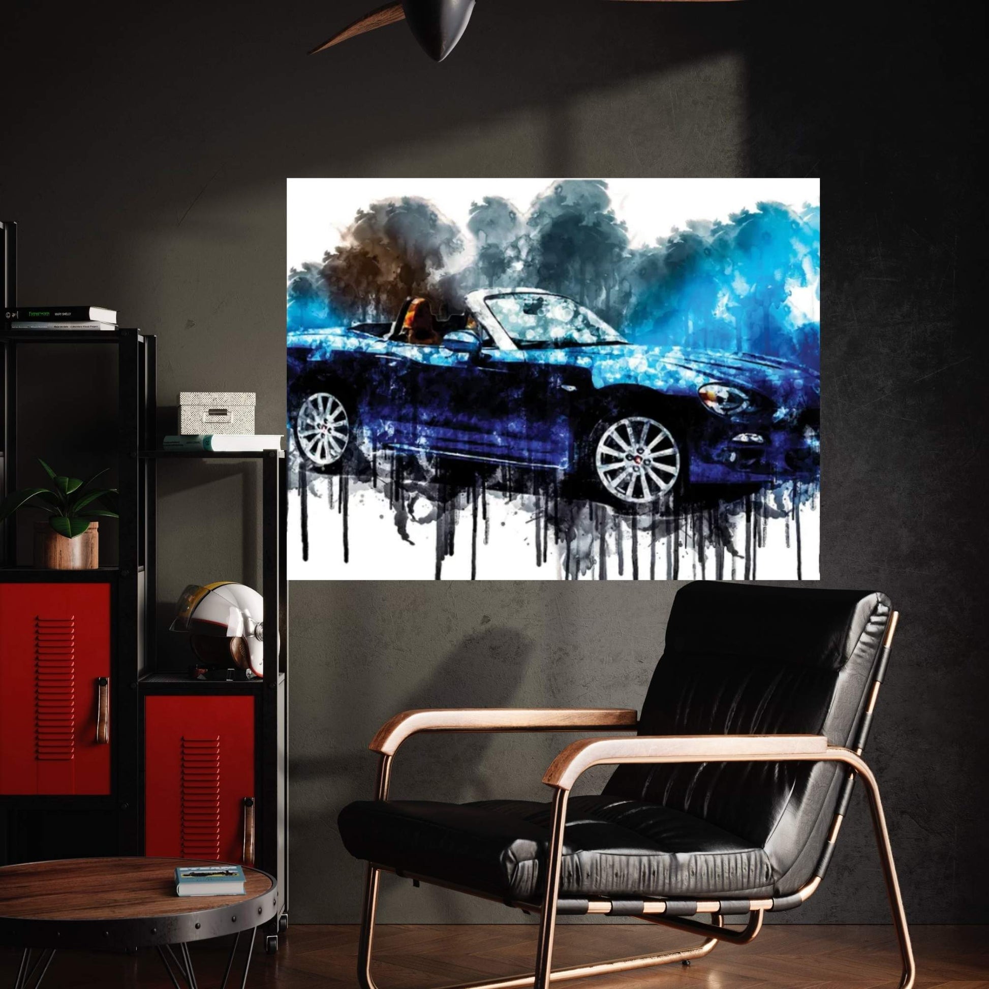 Car 2017 Fiat 124 Spider Canvas Wall Art - Y Canvas