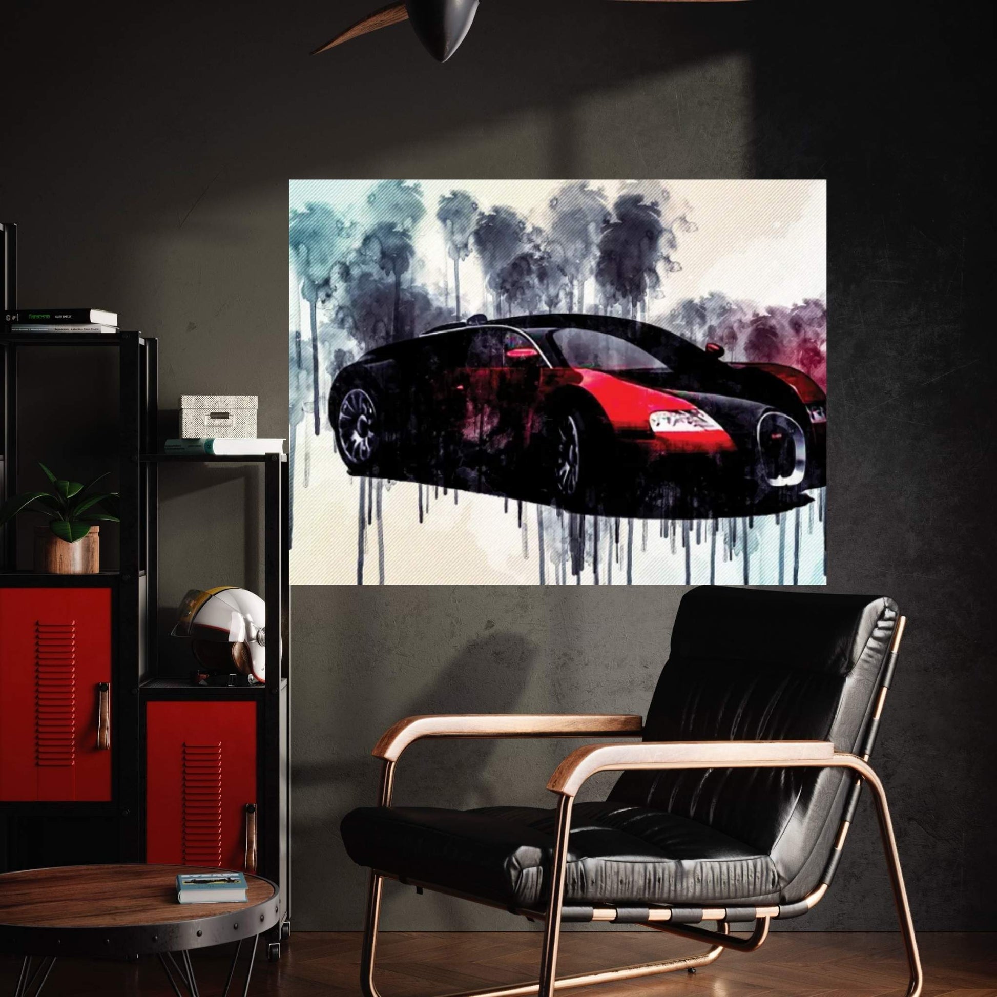 Bugatti Veyron Model Hypercar Sports Car Canvas Wall Art - Y Canvas