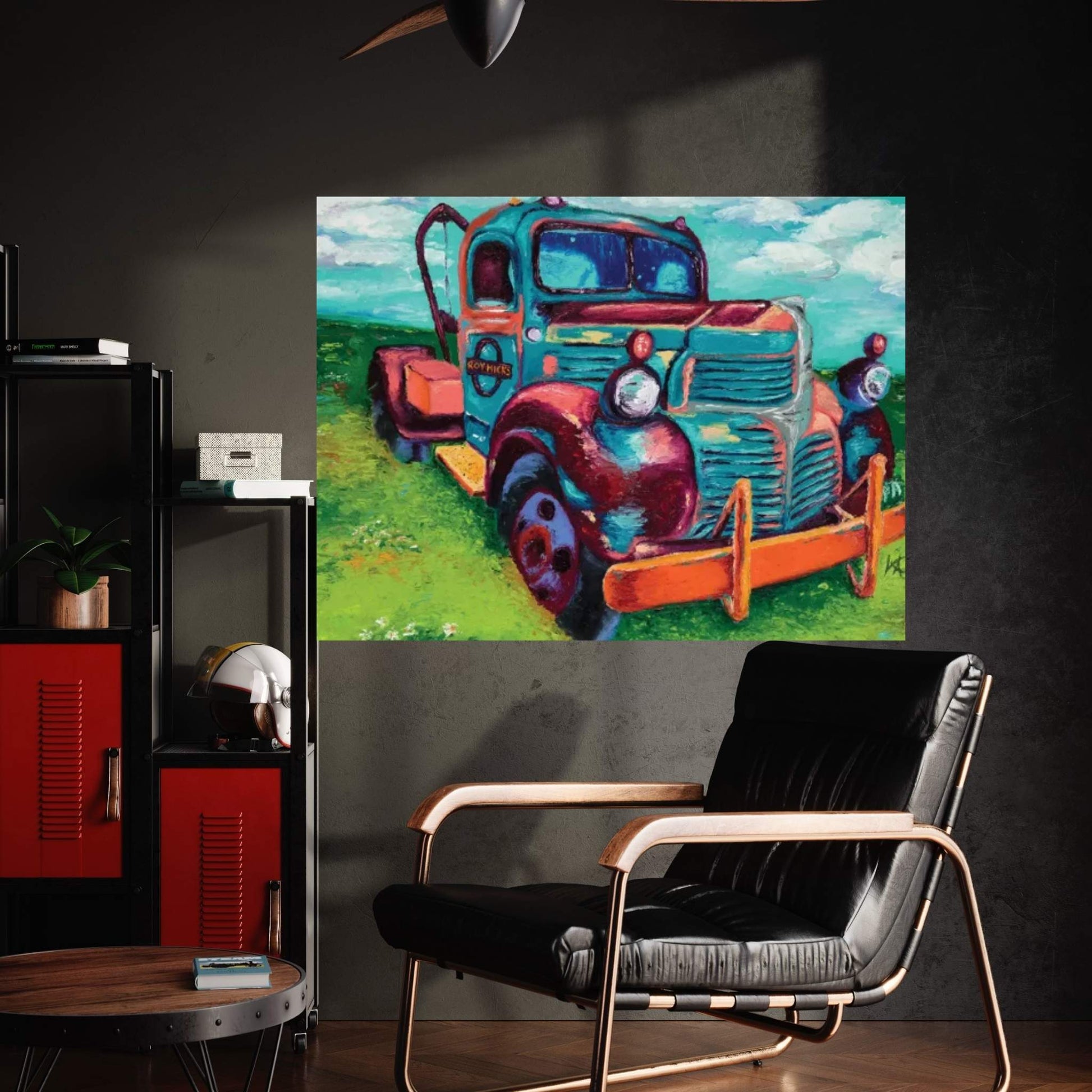 Tribute Truck Canvas Wall Art - Y Canvas