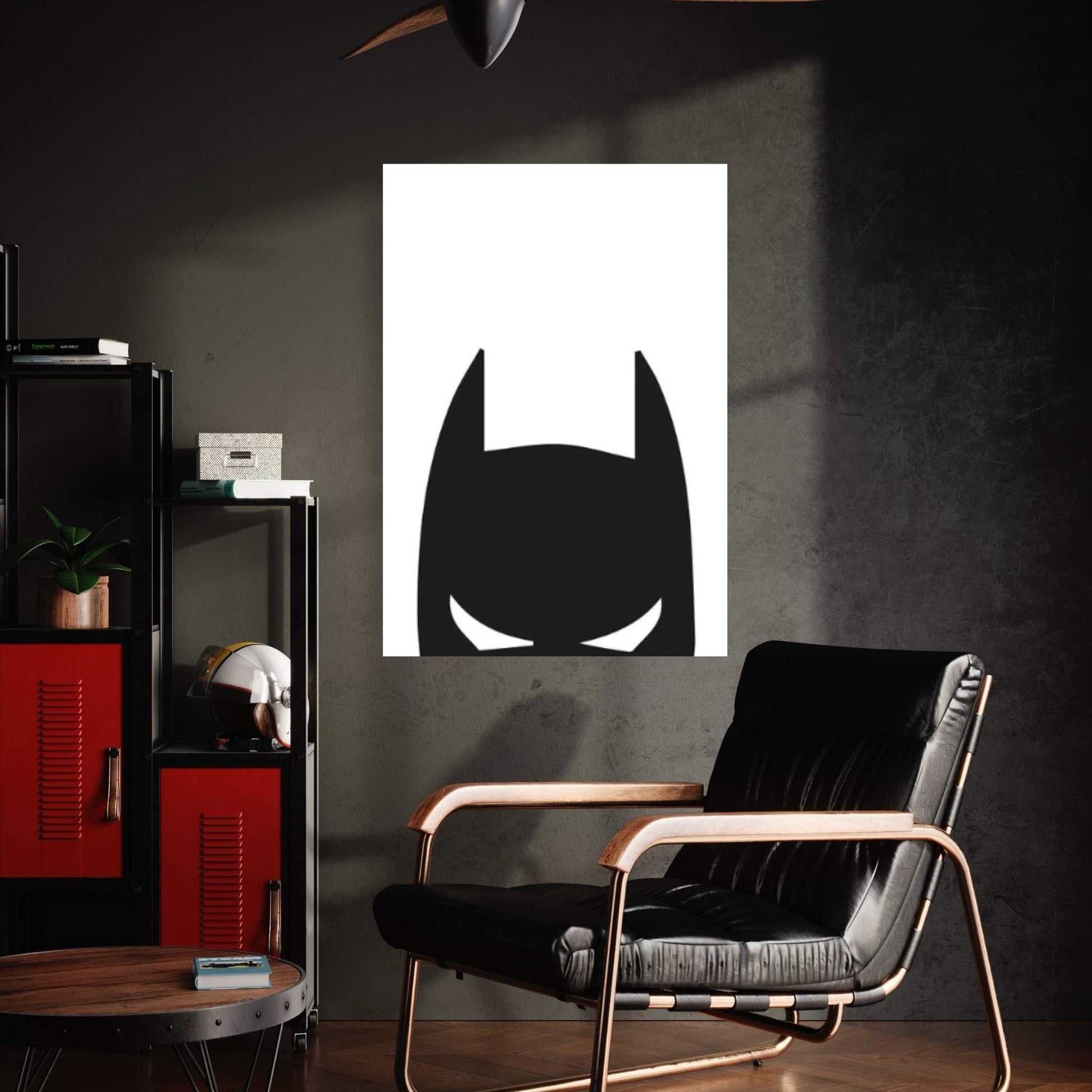 Batman Head Canvas Wall Art - Y Canvas