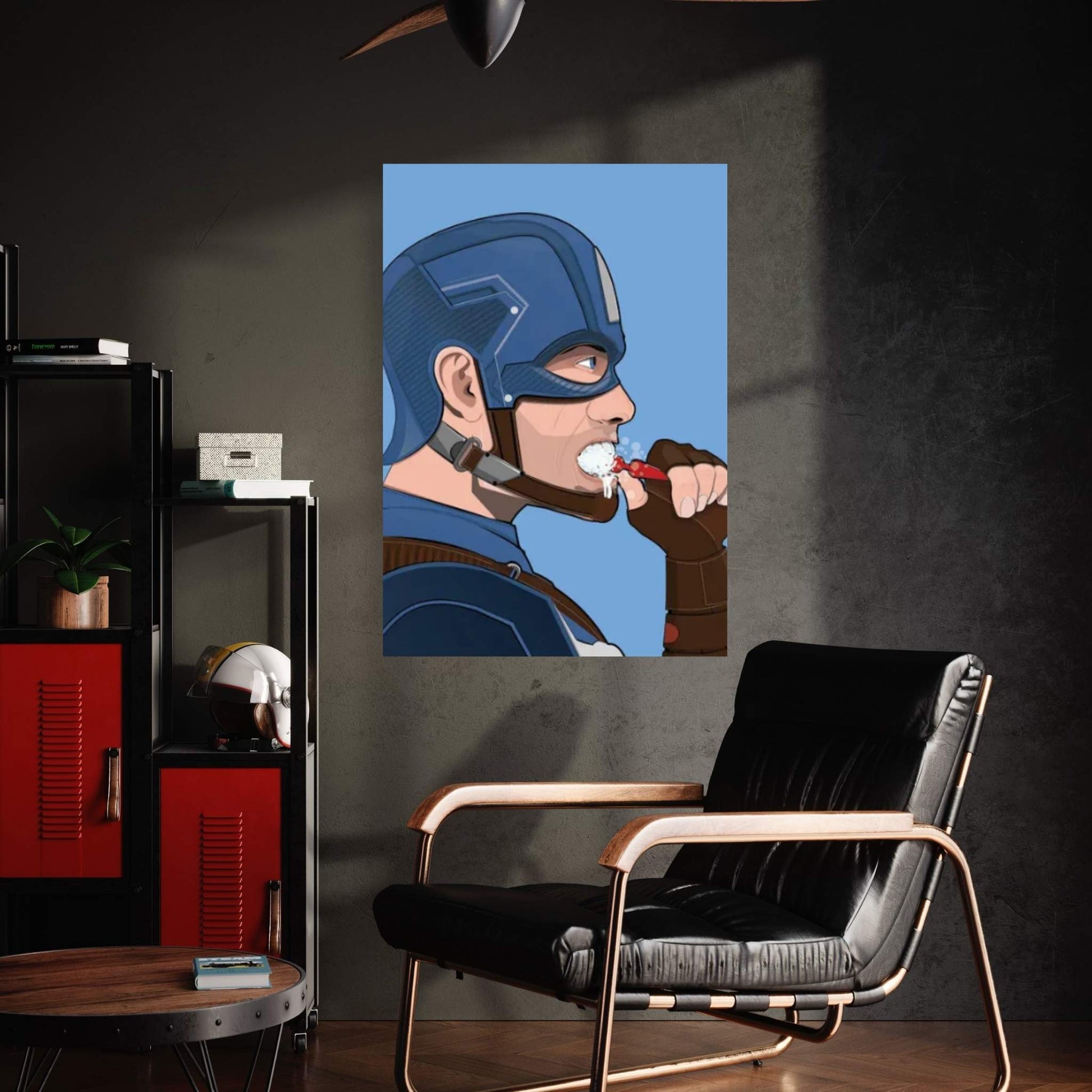 Cap Teeth Canvas Wall Art - Y Canvas