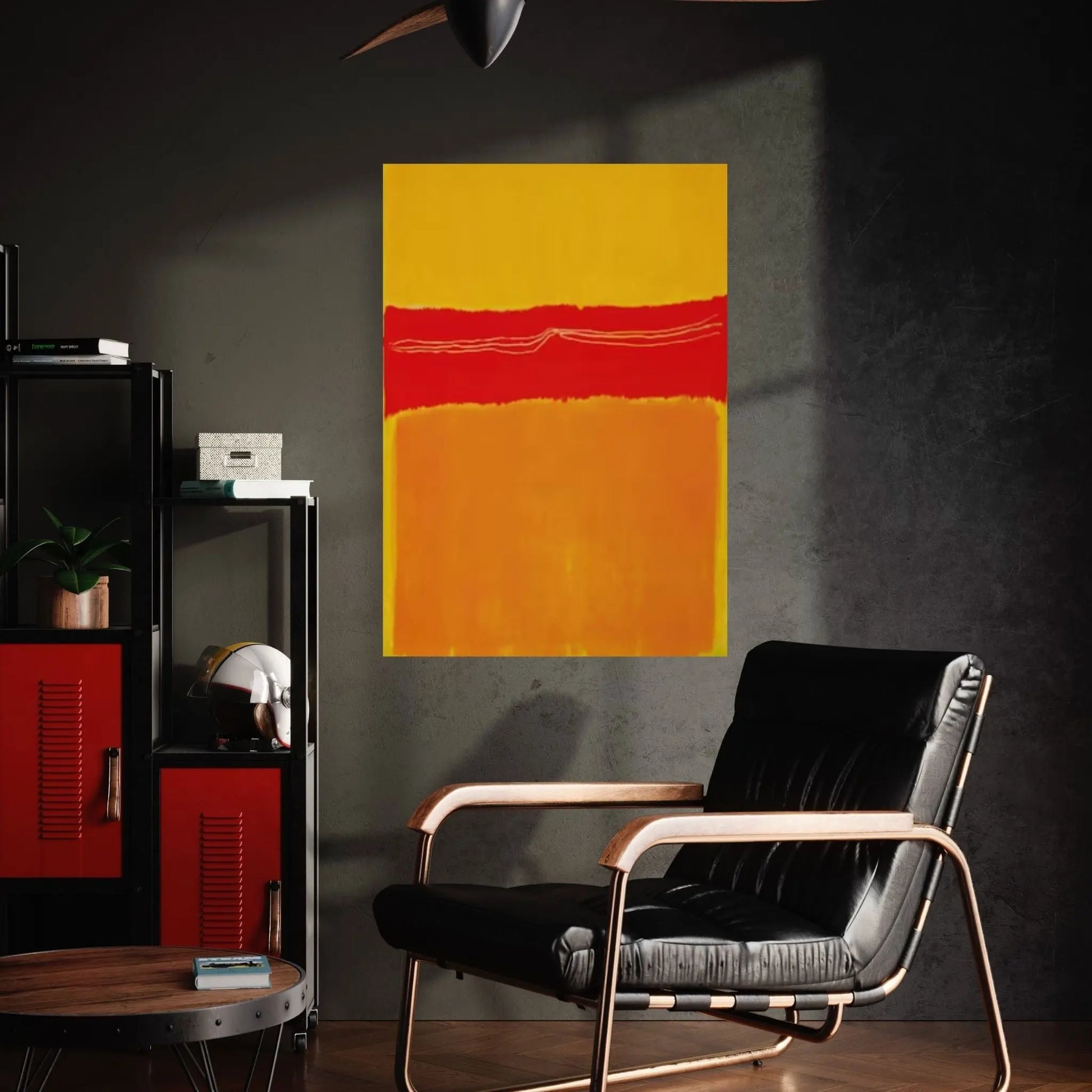 Mark Rothko Print Exhibition Canvas Wall Art,Red Exhibition Mark Rothko Art - Y Canvas