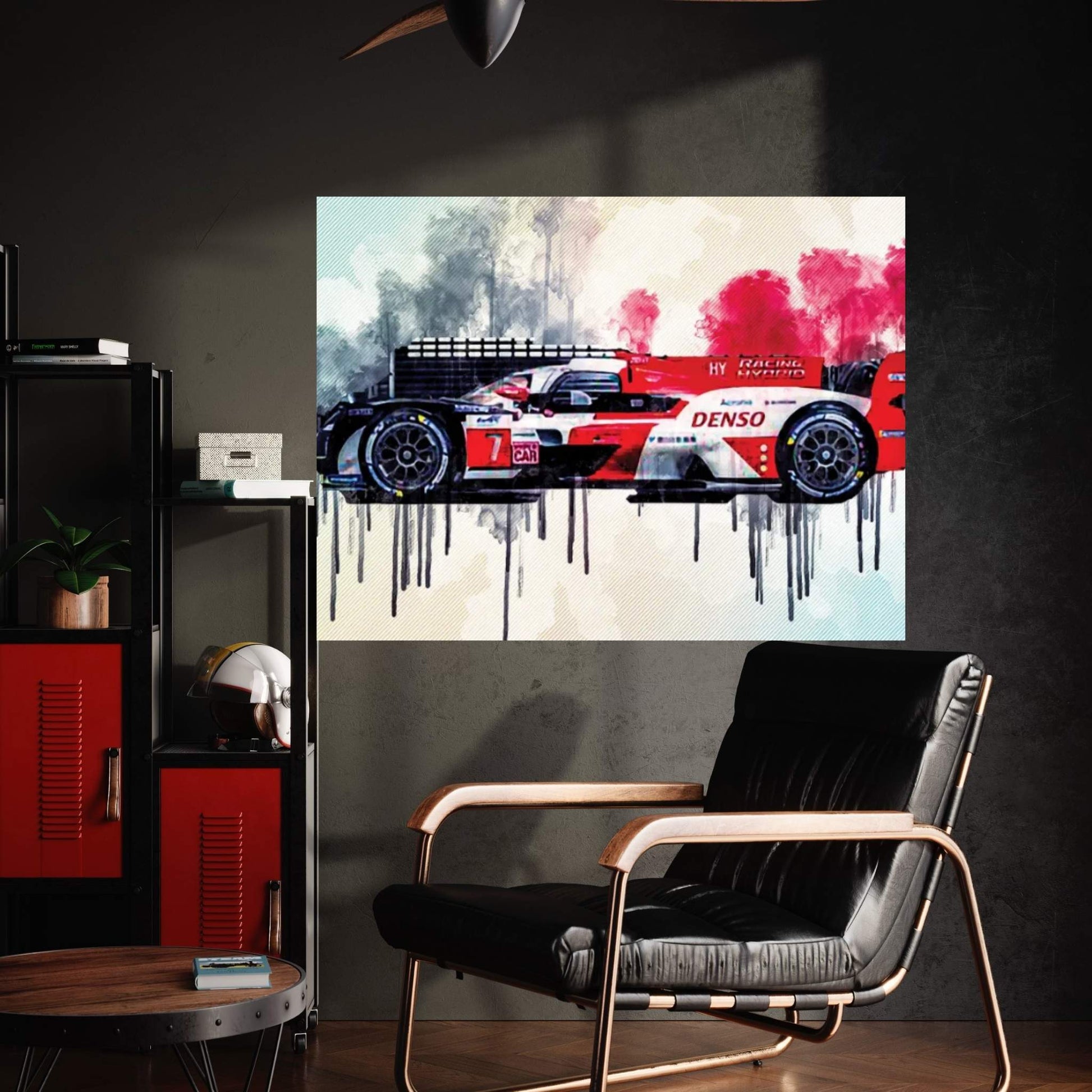 Toyota Gr010 Hybrid 2021 Wec Side View Hypercar Gazoo Racing 2021 Le Mans Hypercar Hybrid Hypercar Canvas Wall Art - Y Canvas