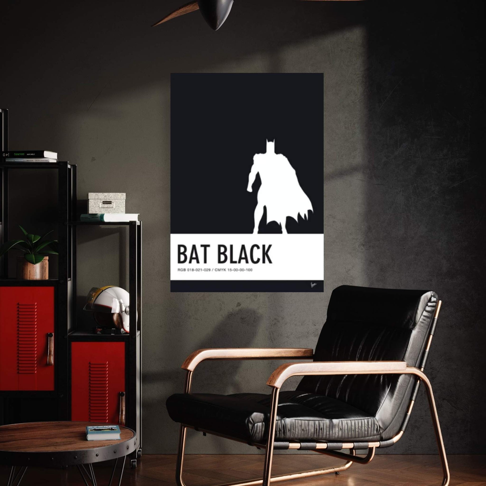 Minimal Colorcode Poster Batman Canvas Wall Art - Y Canvas