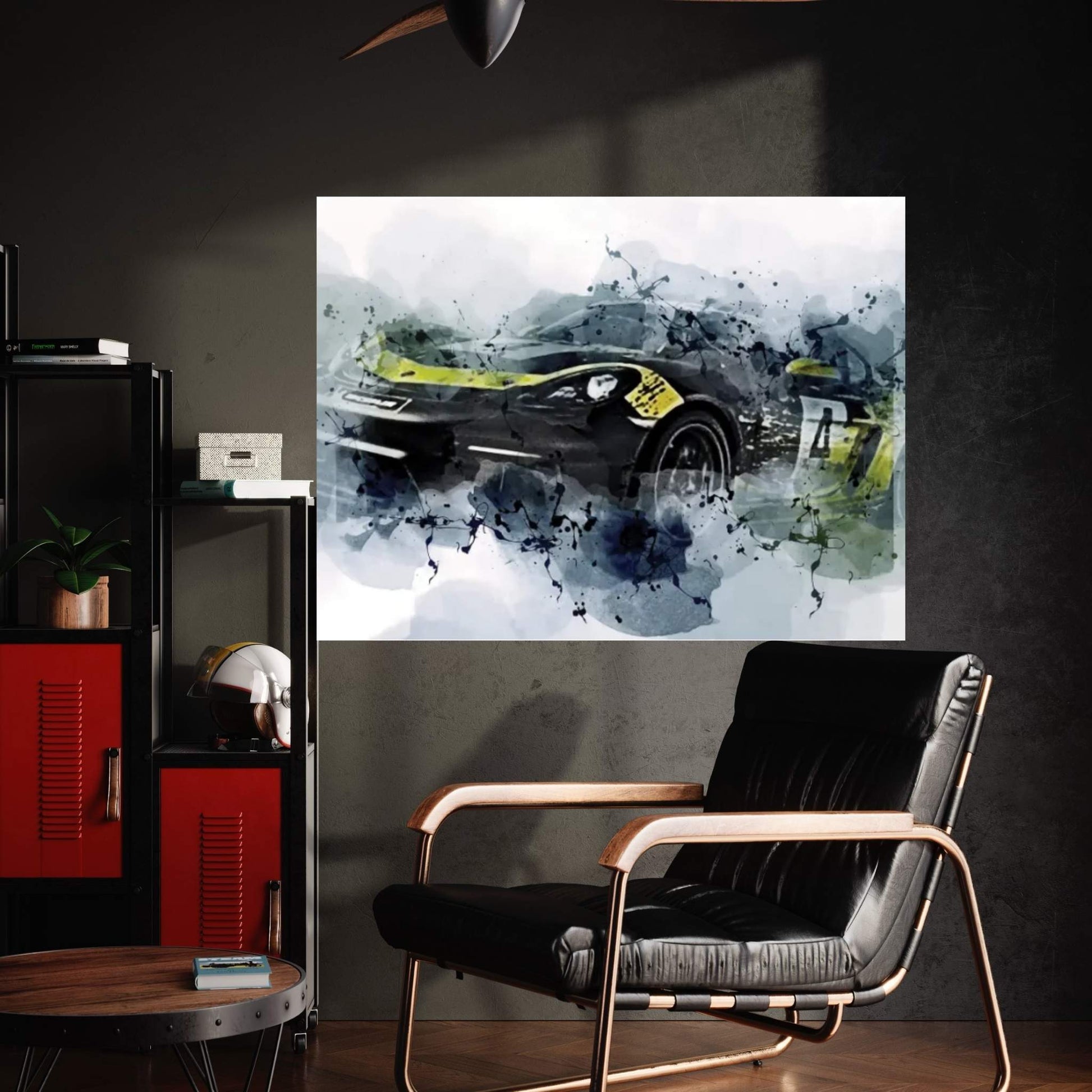 Porsche 718 Cayman Gt4 Clubsport Exterior Canvas Wall Art - Y Canvas