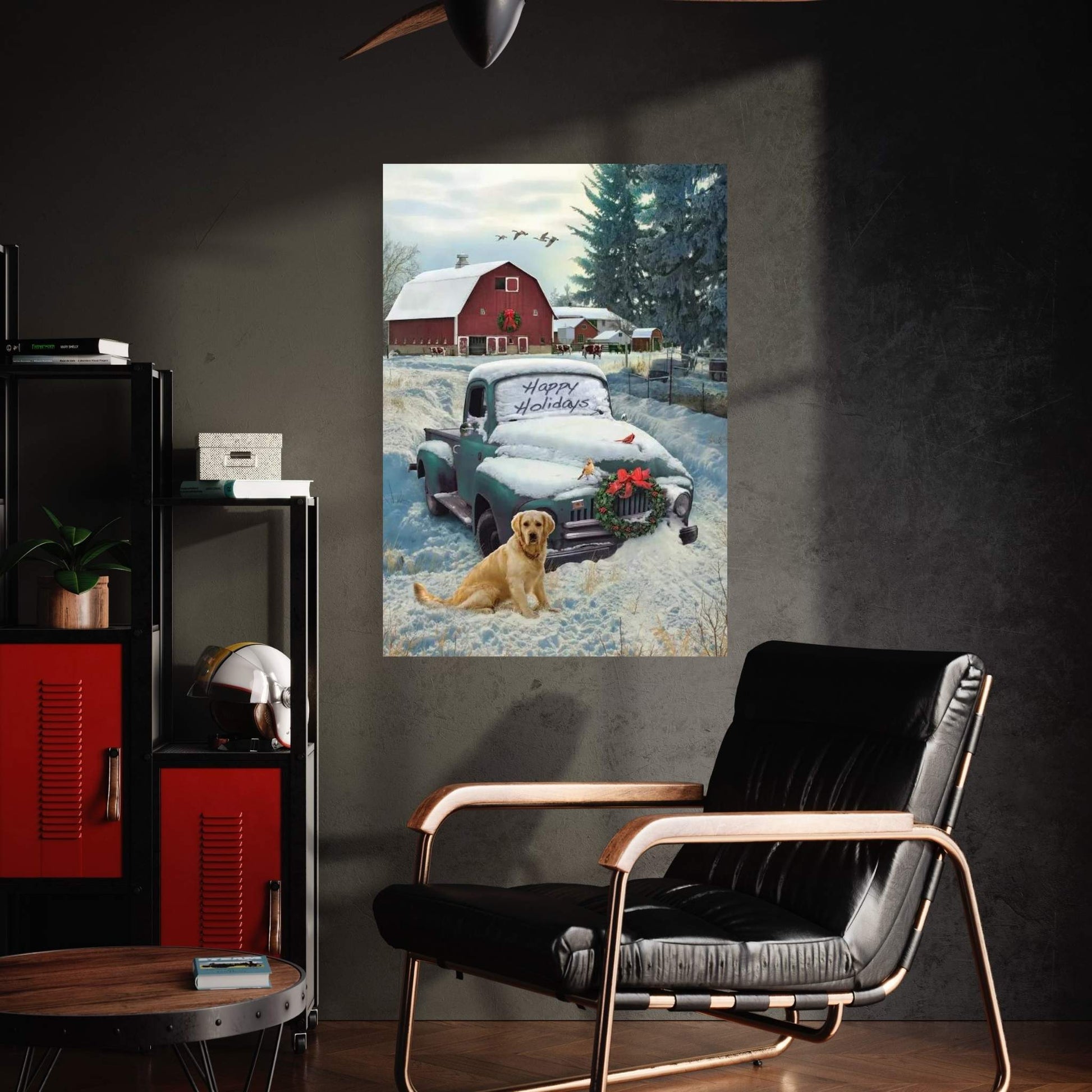 Holiday Truck Canvas Wall Art - Y Canvas