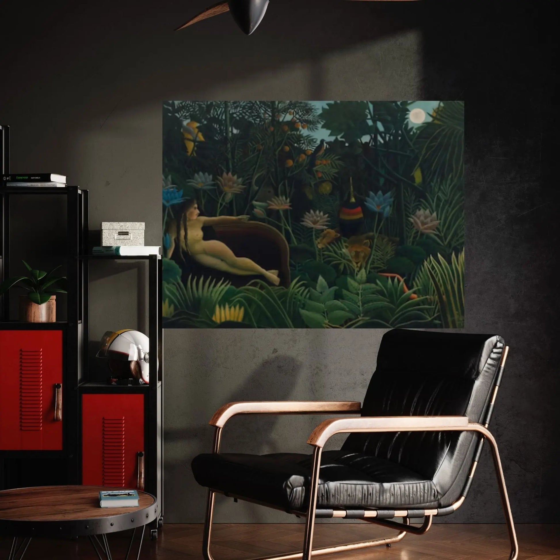 Henri Rousseau,The Equatorial Jungle Canvas Wall Art The Dream 1910 Henri Rousseau Canvas Wall Art - Y Canvas