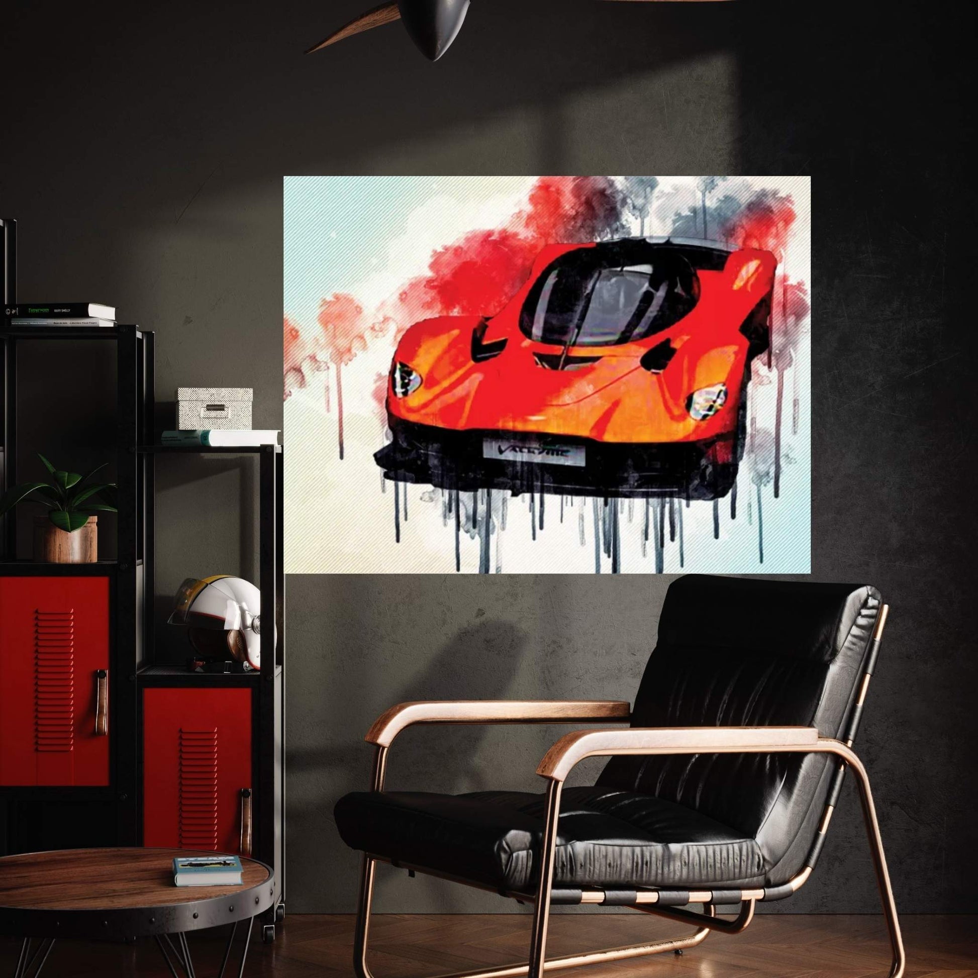 Aston Martin Valkyrie 2019 Exterior Orange Hypercar Canvas Wall Art - Y Canvas