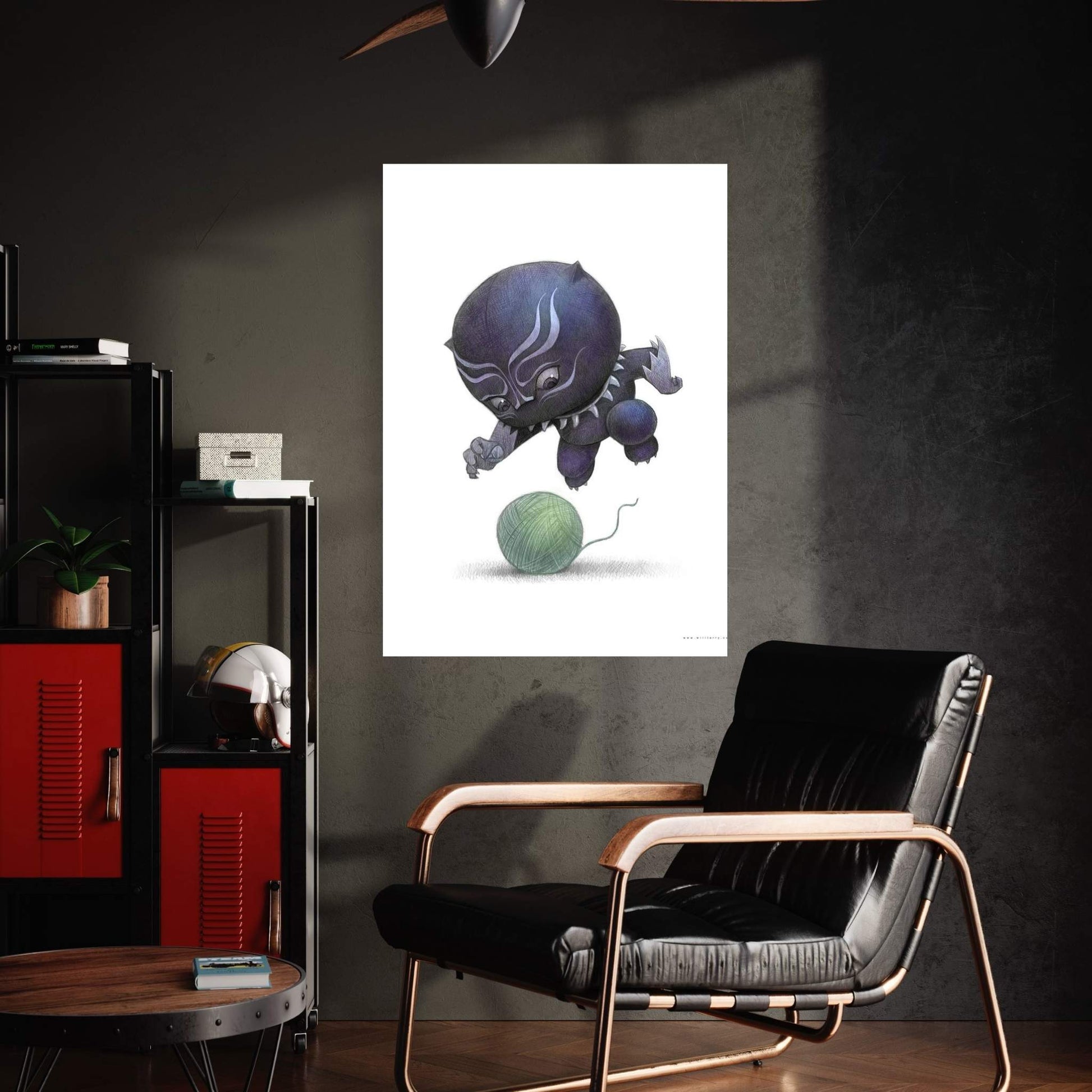 Baby Black Panther Canvas Wall Art - Y Canvas