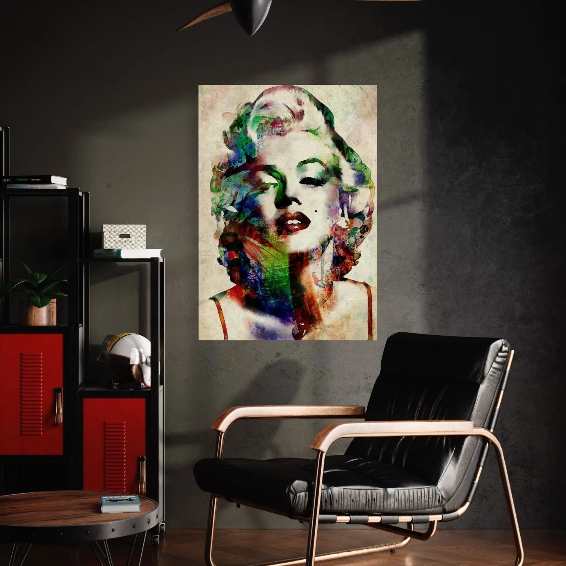 Watercolor Marilyn Monroe Canvas Wall Art - Y Canvas