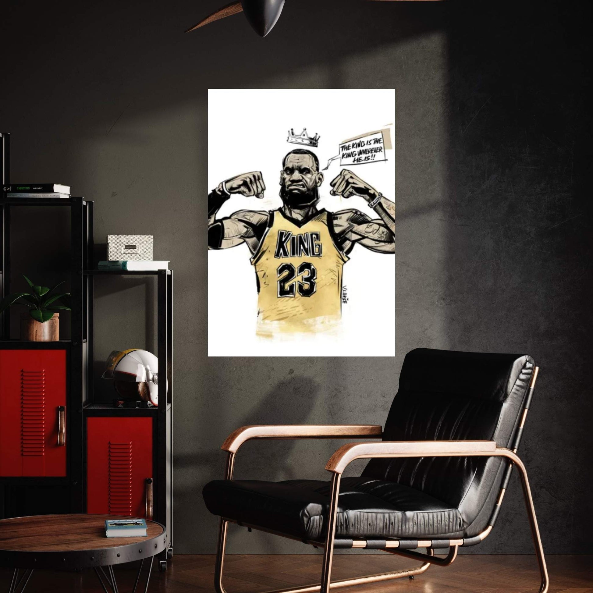 The King Is The King Wherever He Is Canvas Wall Art - Y Canvas