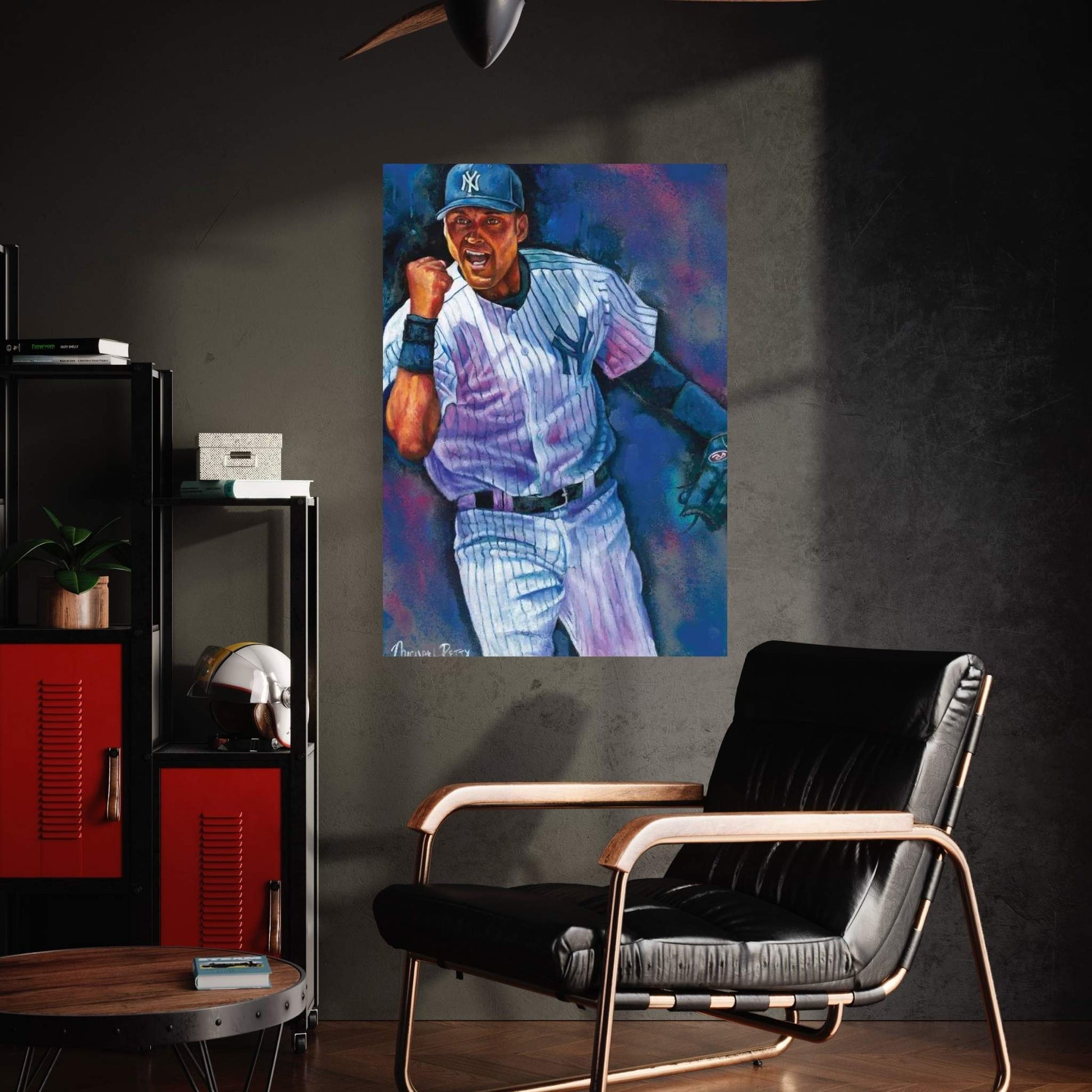 The Captain (Derek Jeter) Canvas Wall Art - Y Canvas