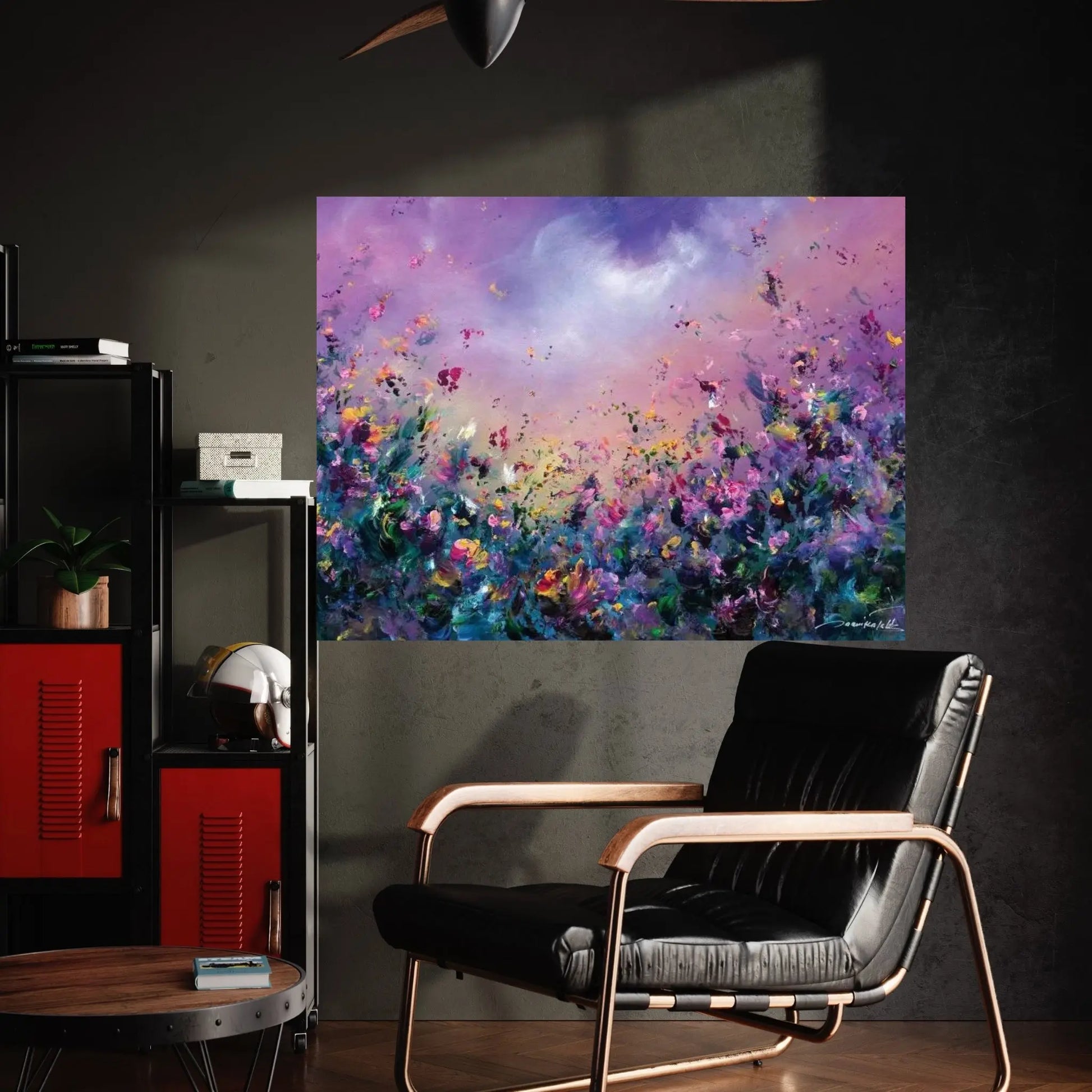 Rainbow Meadow Canvas Wall Art - Y Canvas