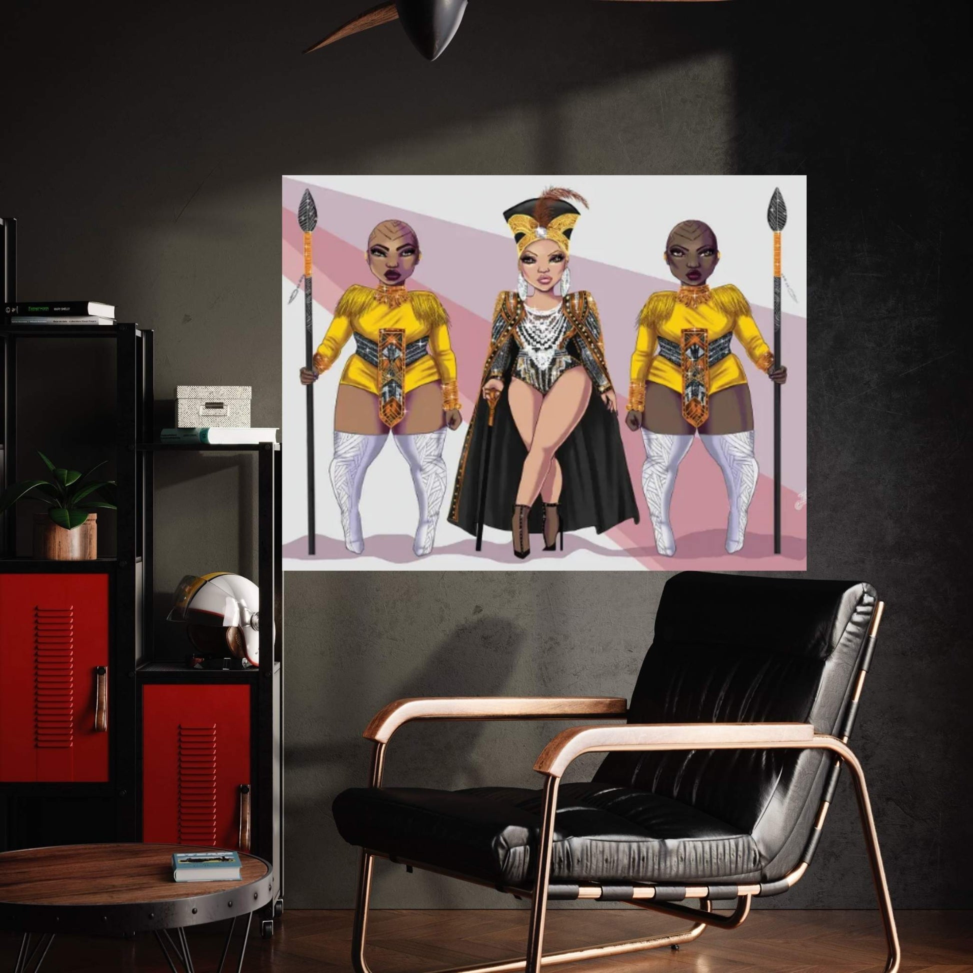 Bey-Kanda Canvas Wall Art - Y Canvas