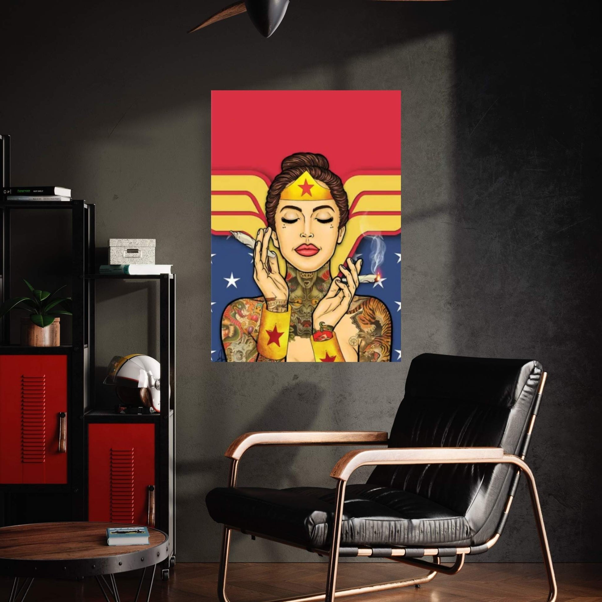 Wonder Woman Stoner Canvas Wall Art - Y Canvas