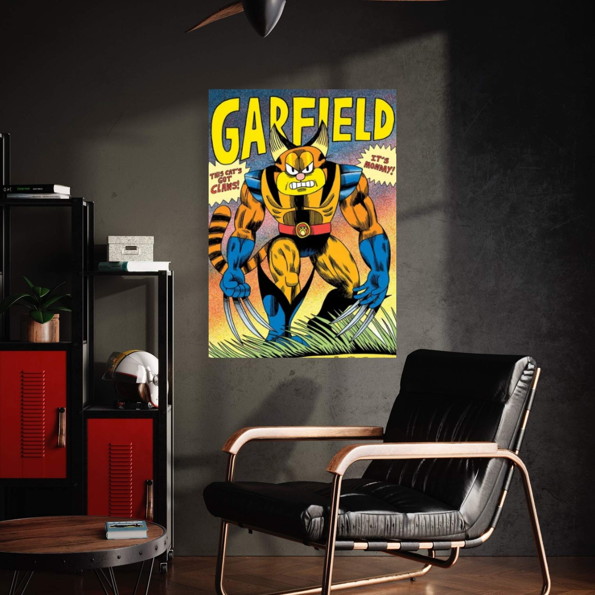 Wolverine Garfield Canvas Wall Art - Y Canvas