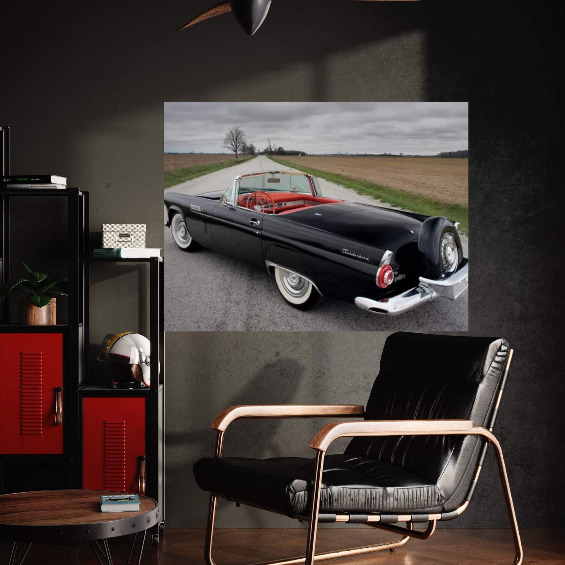 Ford Thunderbird, 1956 Canvas Wall Art - Y Canvas