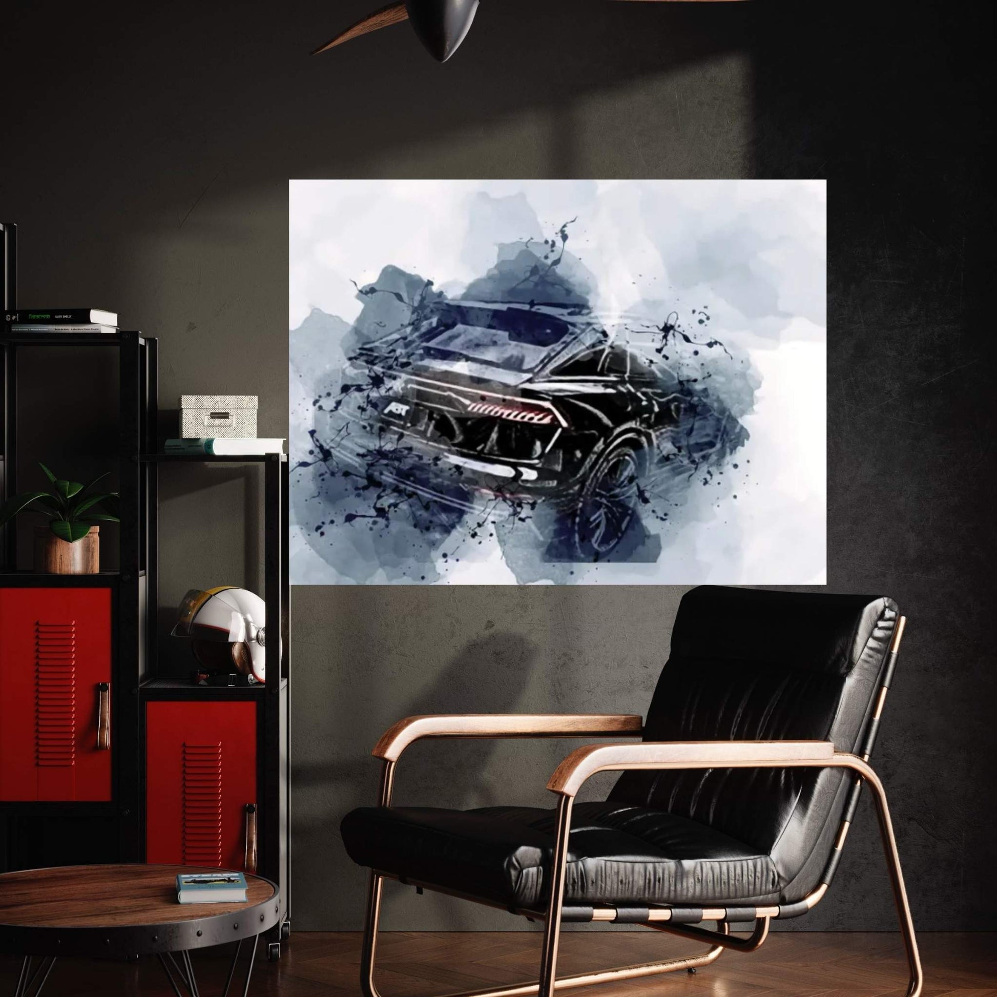 2022 Audi Sq8 Abt Luxury Suv Black Canvas Wall Art - Y Canvas