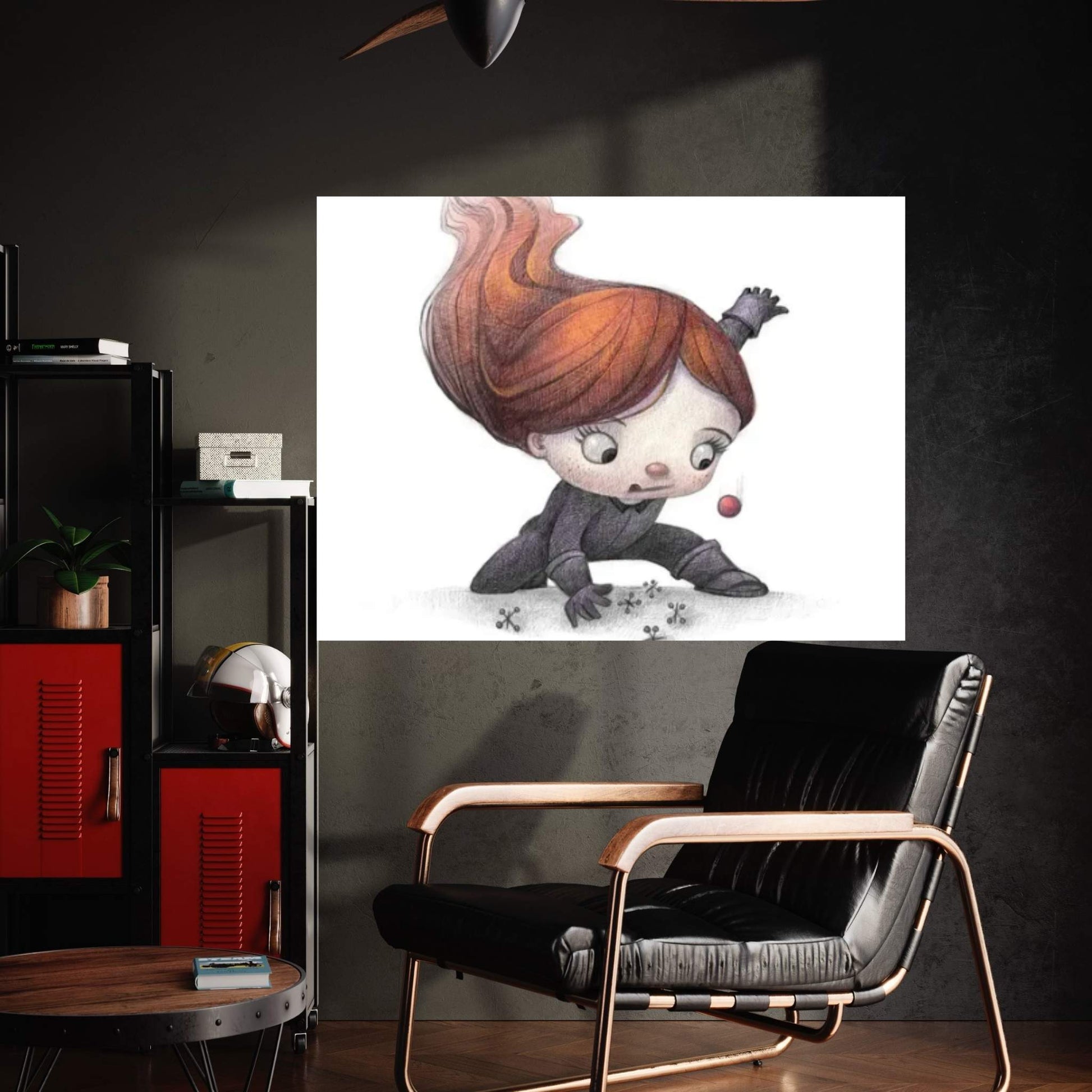 Baby Black Widow Canvas Wall Art - Y Canvas