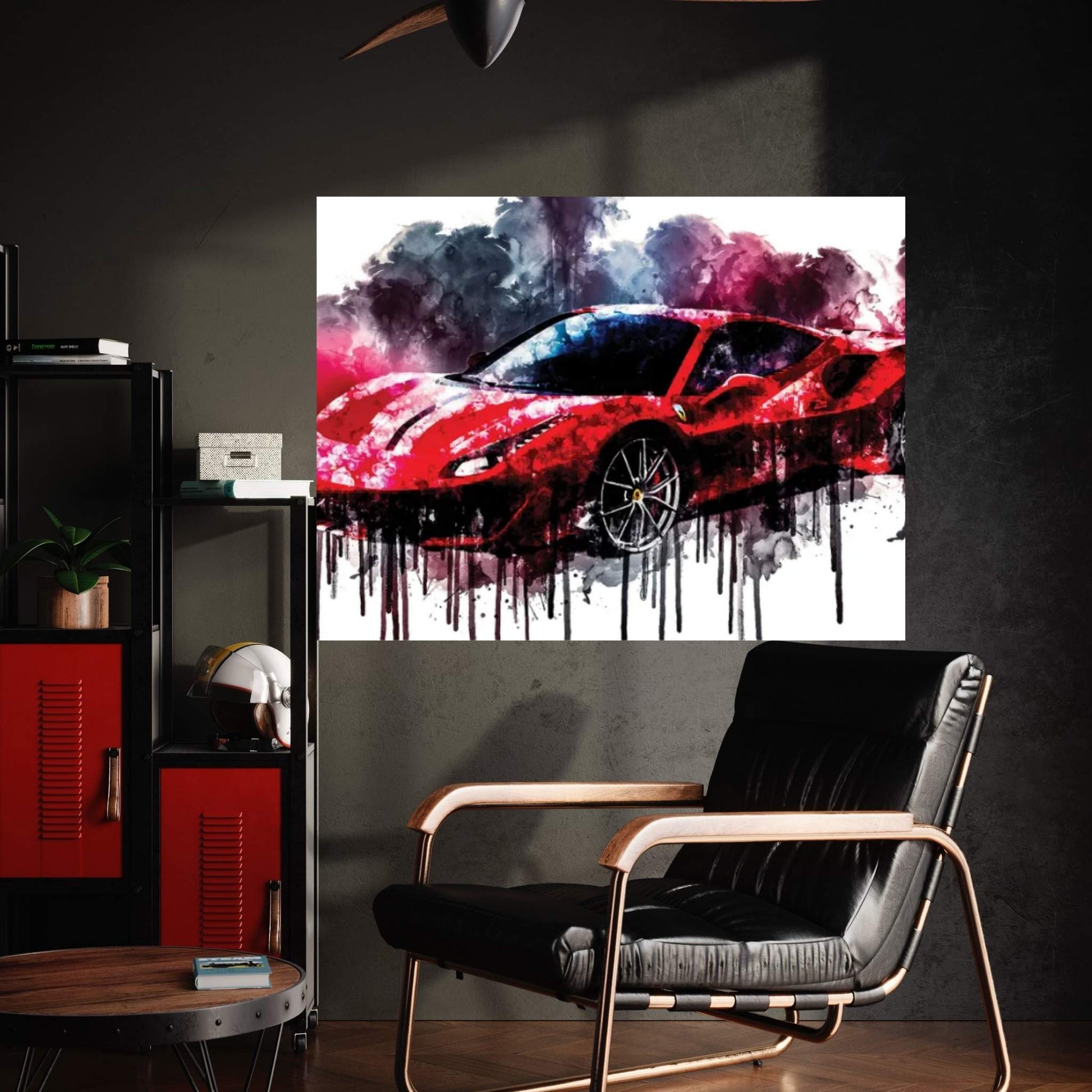 2018 Ferrari 488 Pista Vehicle CDLXXVII Canvas Wall Art - Y Canvas