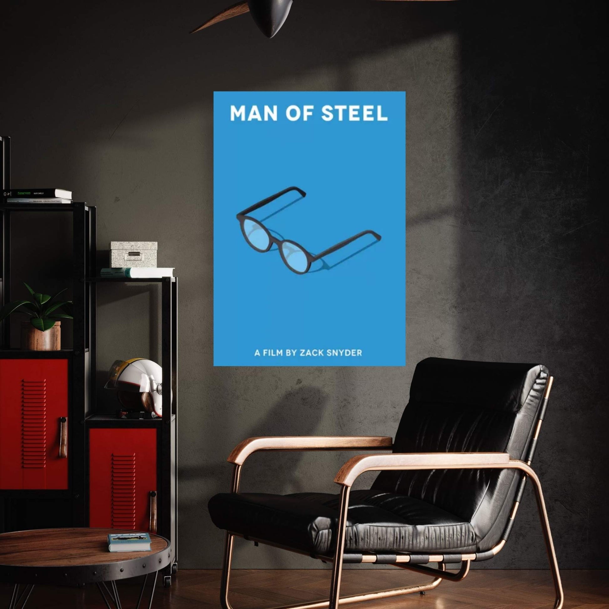 Man Of Steel Minimalist Poster Canvas Wall Art - Y Canvas