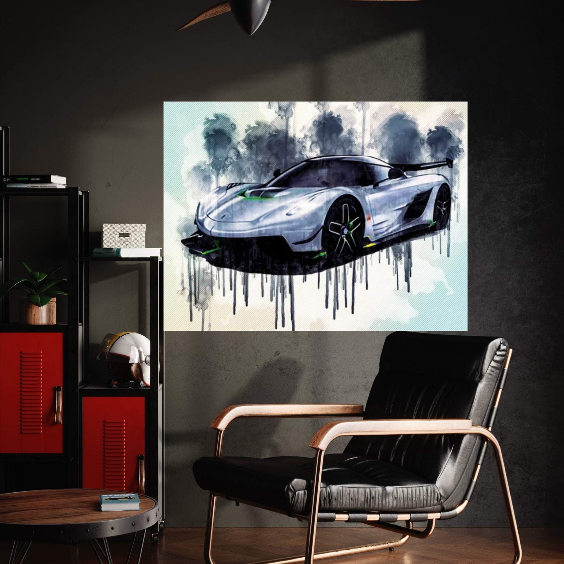 Koenigsegg Jesko 2020 Hypercar Front View New Luxury Supercar Canvas Wall Art - Y Canvas