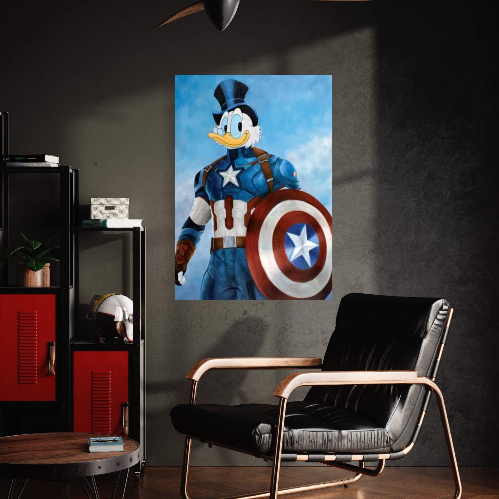 Captain Scrooge McDuck Canvas Wall Art - Y Canvas