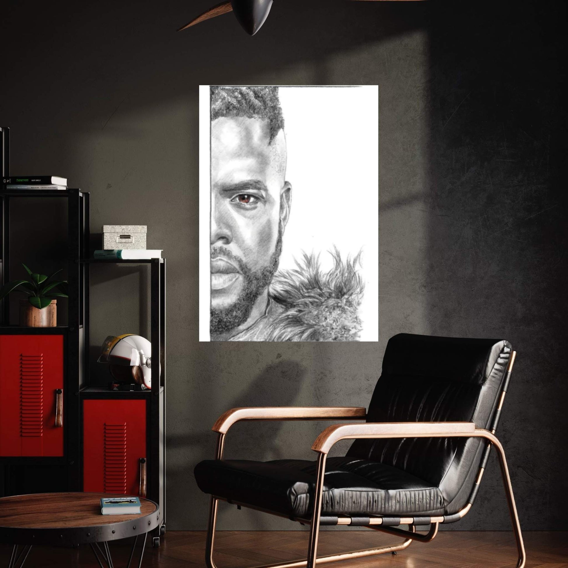 M'Baku Canvas Wall Art - Y Canvas