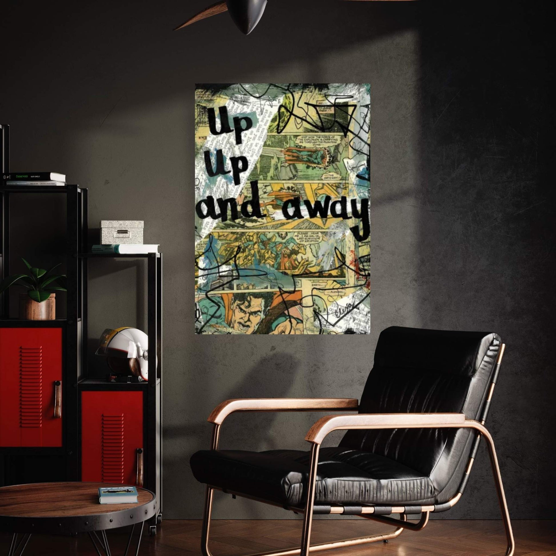 Up And Away Superman Canvas Wall Art - Y Canvas