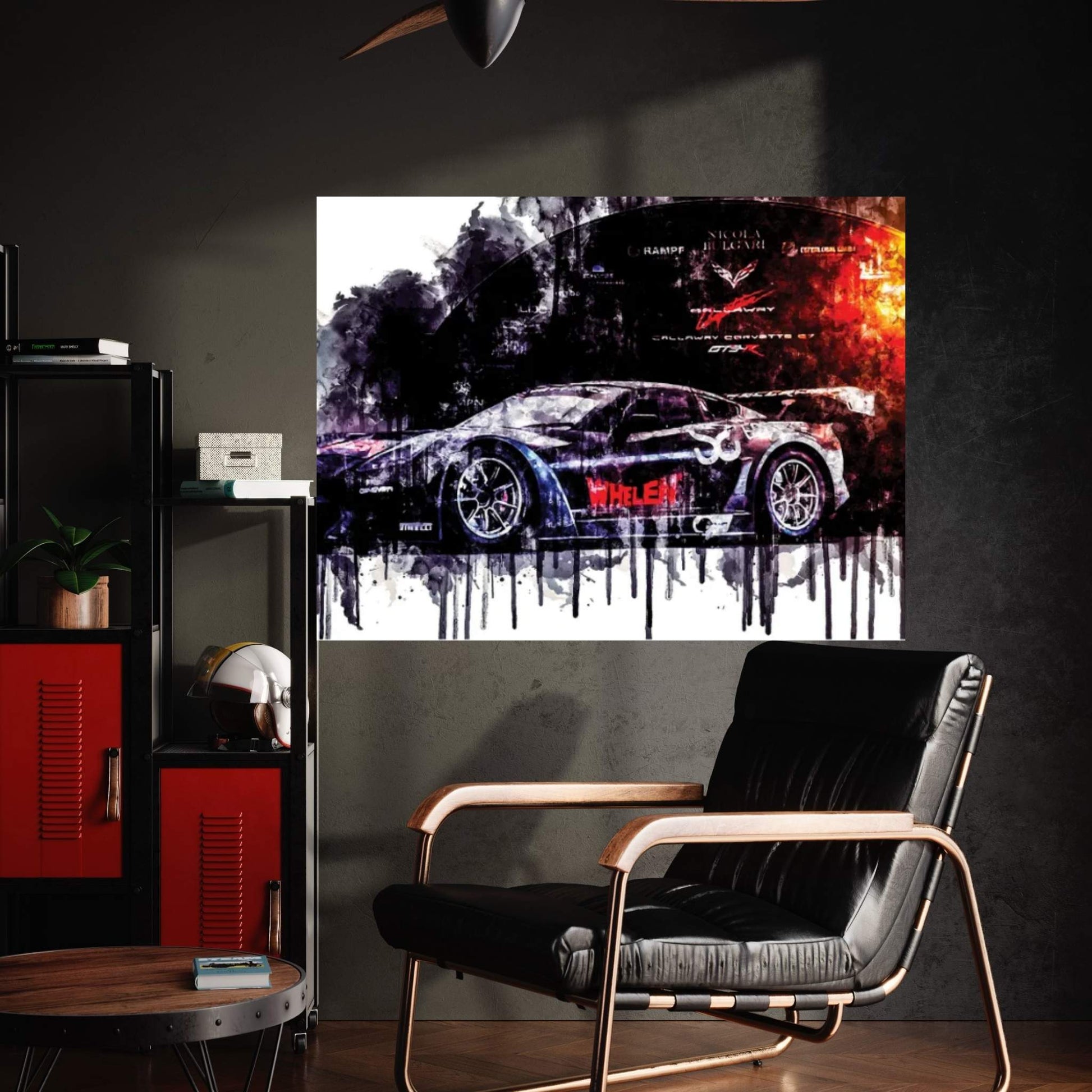 2017 Callaway Corvette C7 GT3 R Vehicle LI Canvas Wall Art - Y Canvas