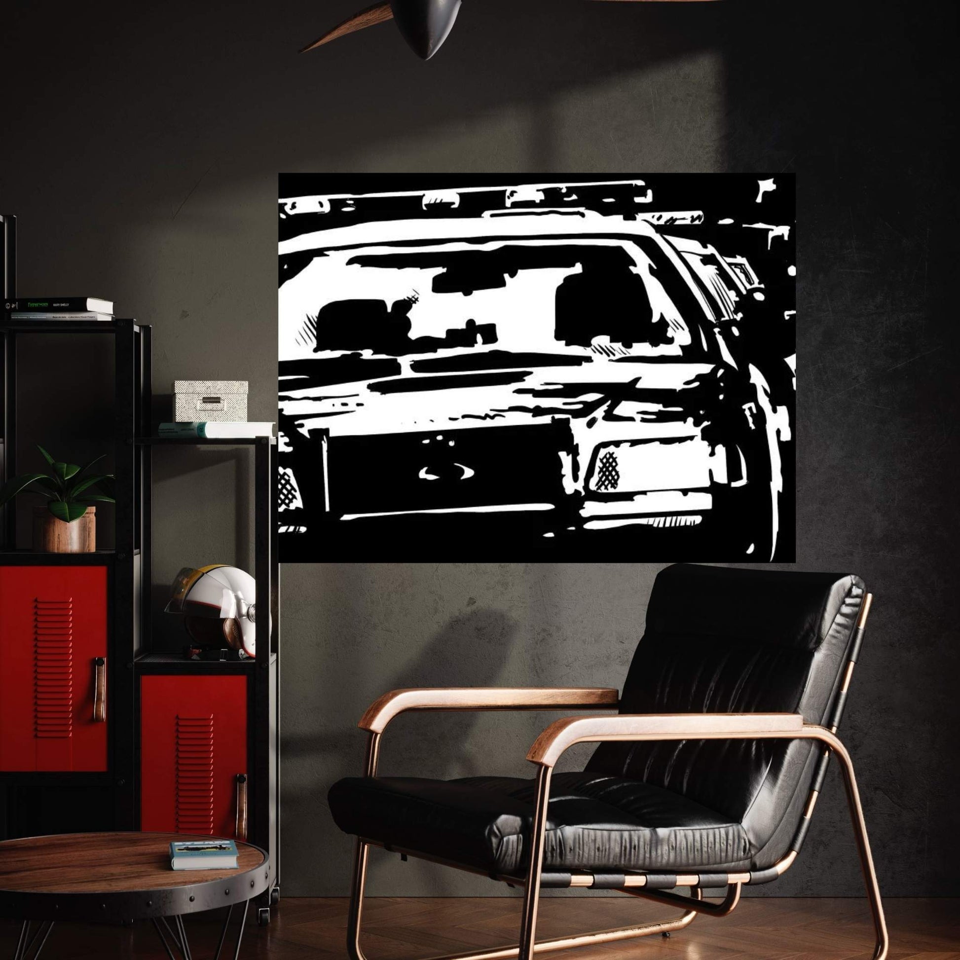 Police Canvas Wall Art - Y Canvas