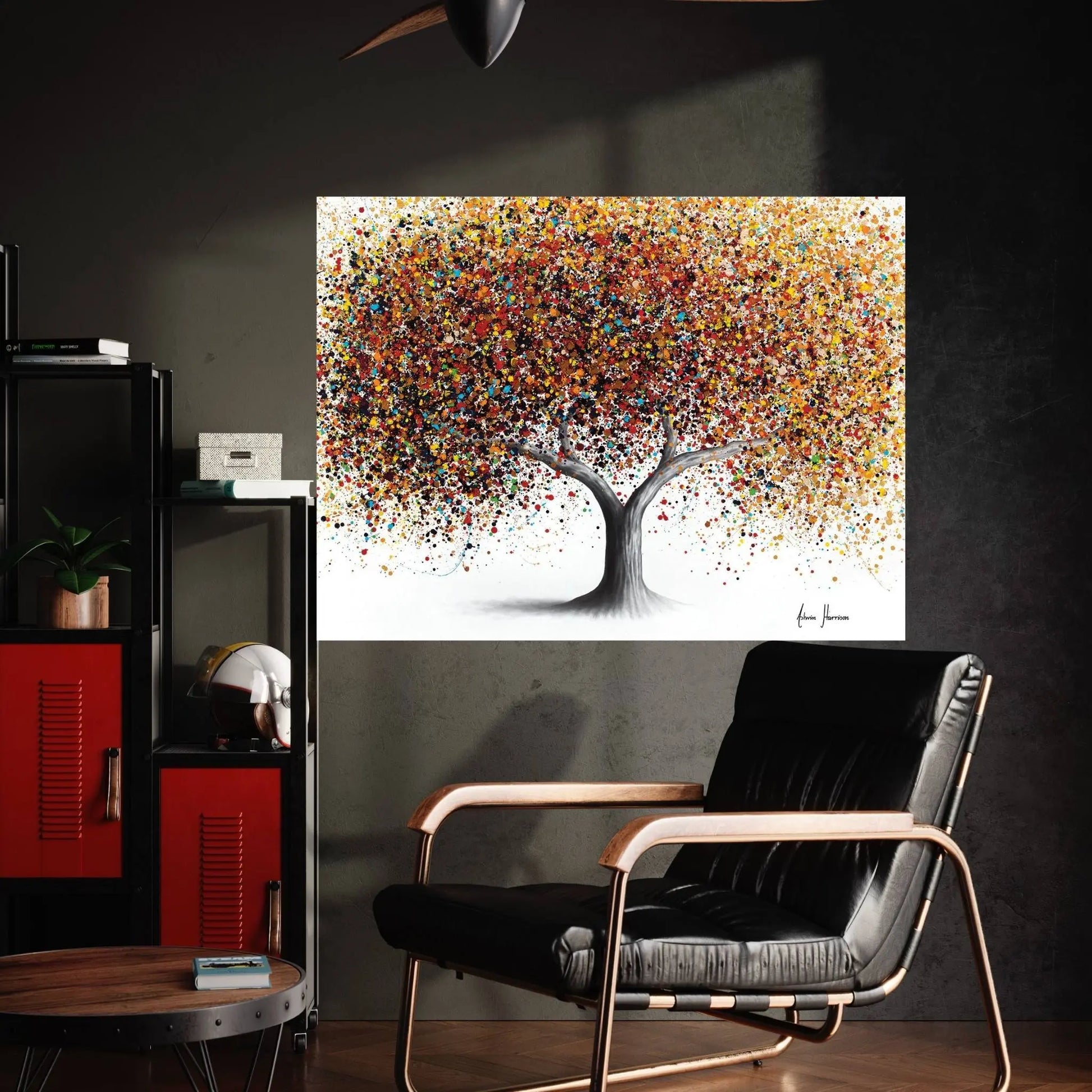 Rainbow Soul Tree Canvas Wall Art - Y Canvas