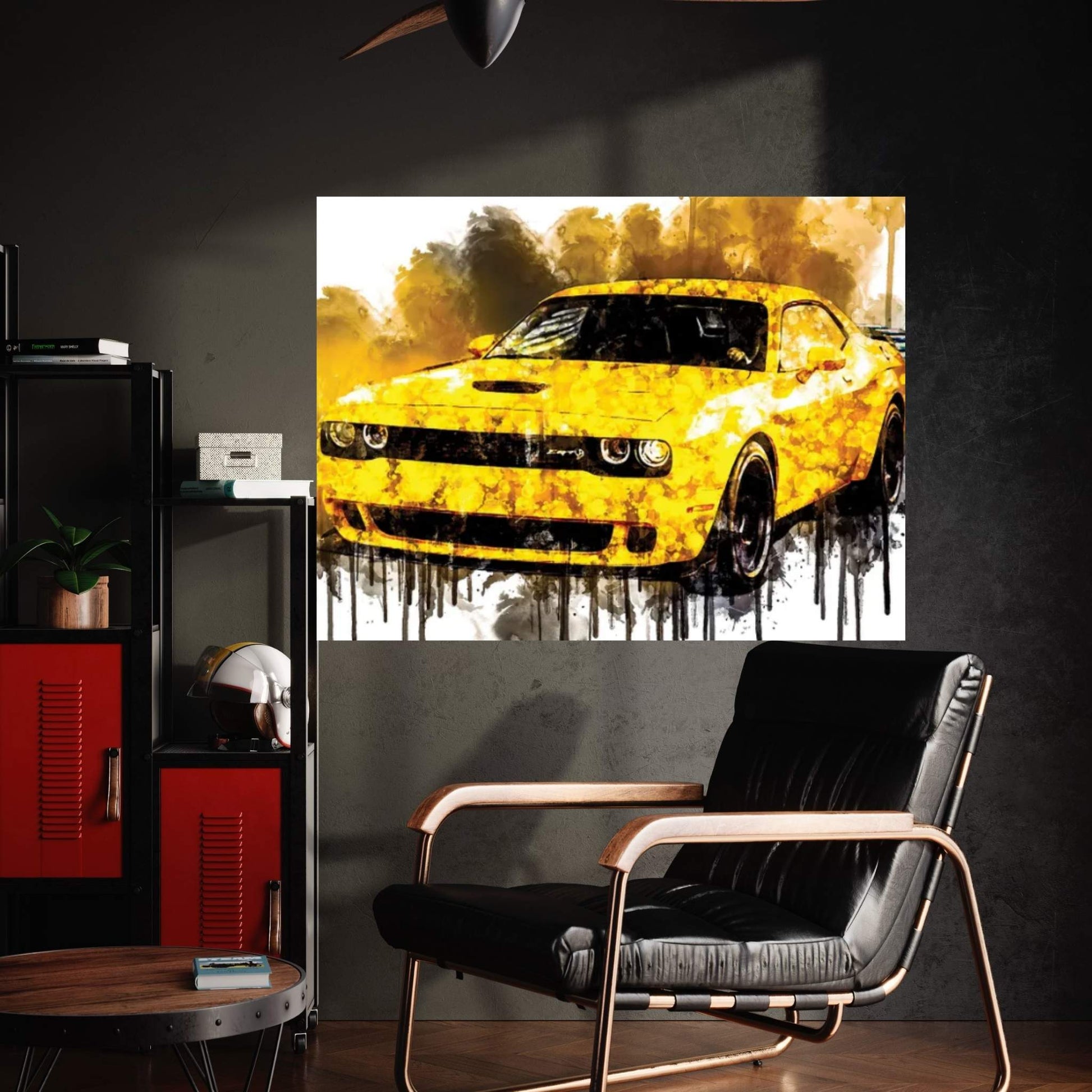 2018 Dodge Challenger SRT Hellcat Widebody Canvas Wall Art - Y Canvas