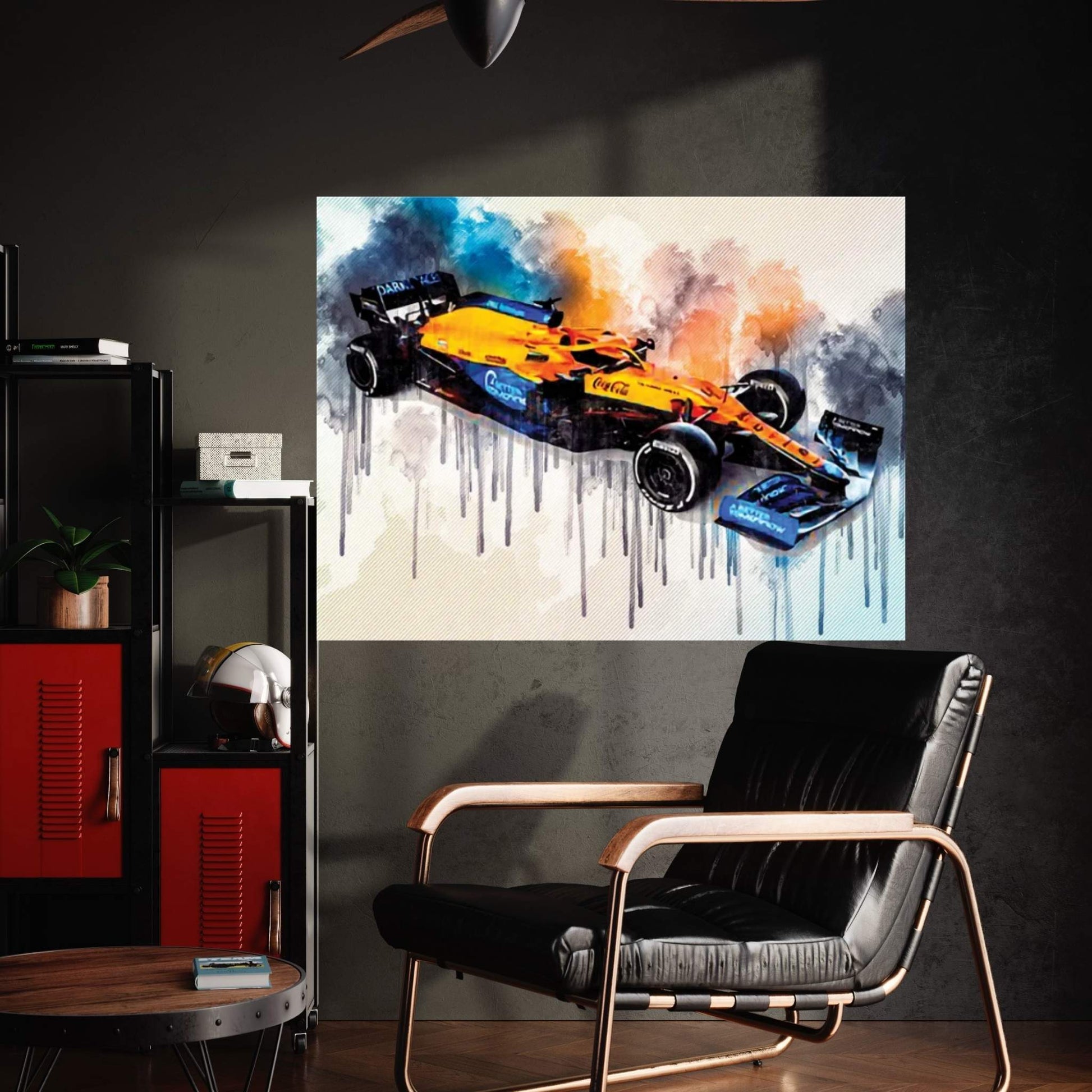 2021 Mclaren MCL35M Exterior Front View Canvas Wall Art - Y Canvas