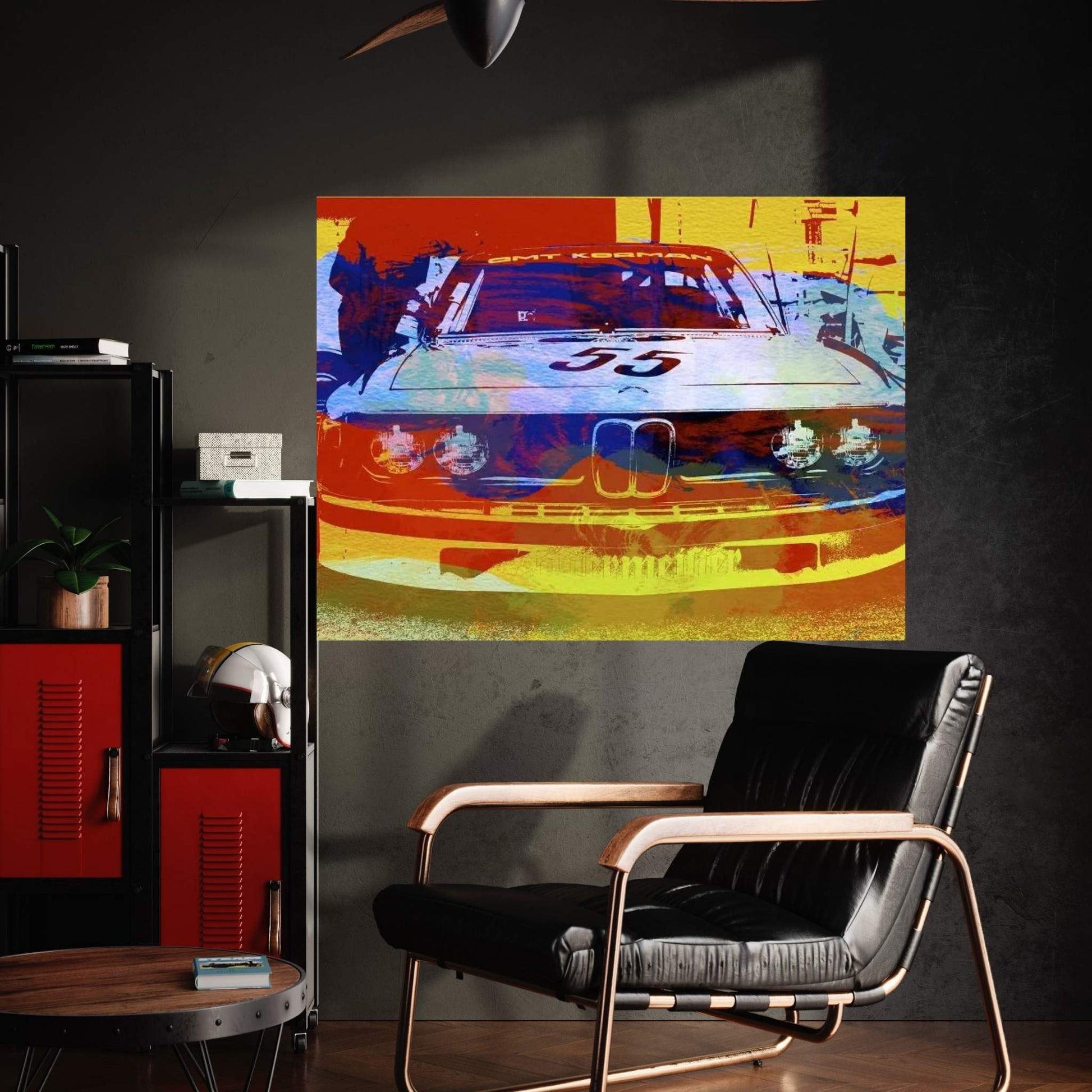 BMW Racing Canvas Wall Art - Y Canvas