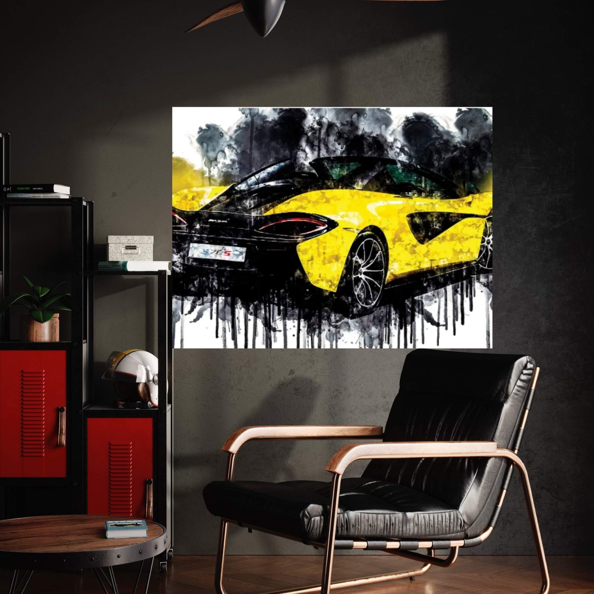 2017 McLaren 570S Spider Canvas Wall Art - Y Canvas