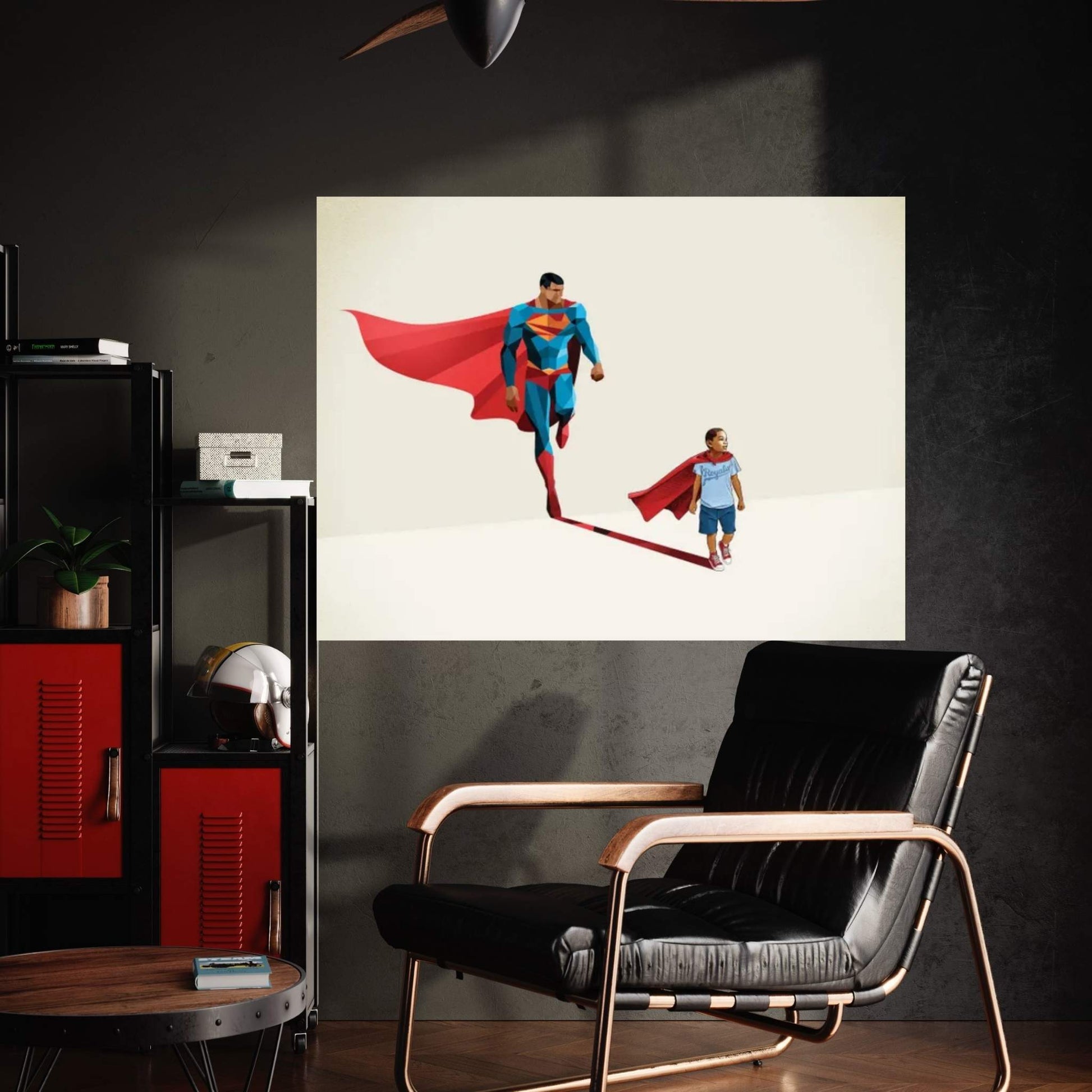 Super Shadows Boy Of Tomorrow II Canvas Wall Art - Y Canvas