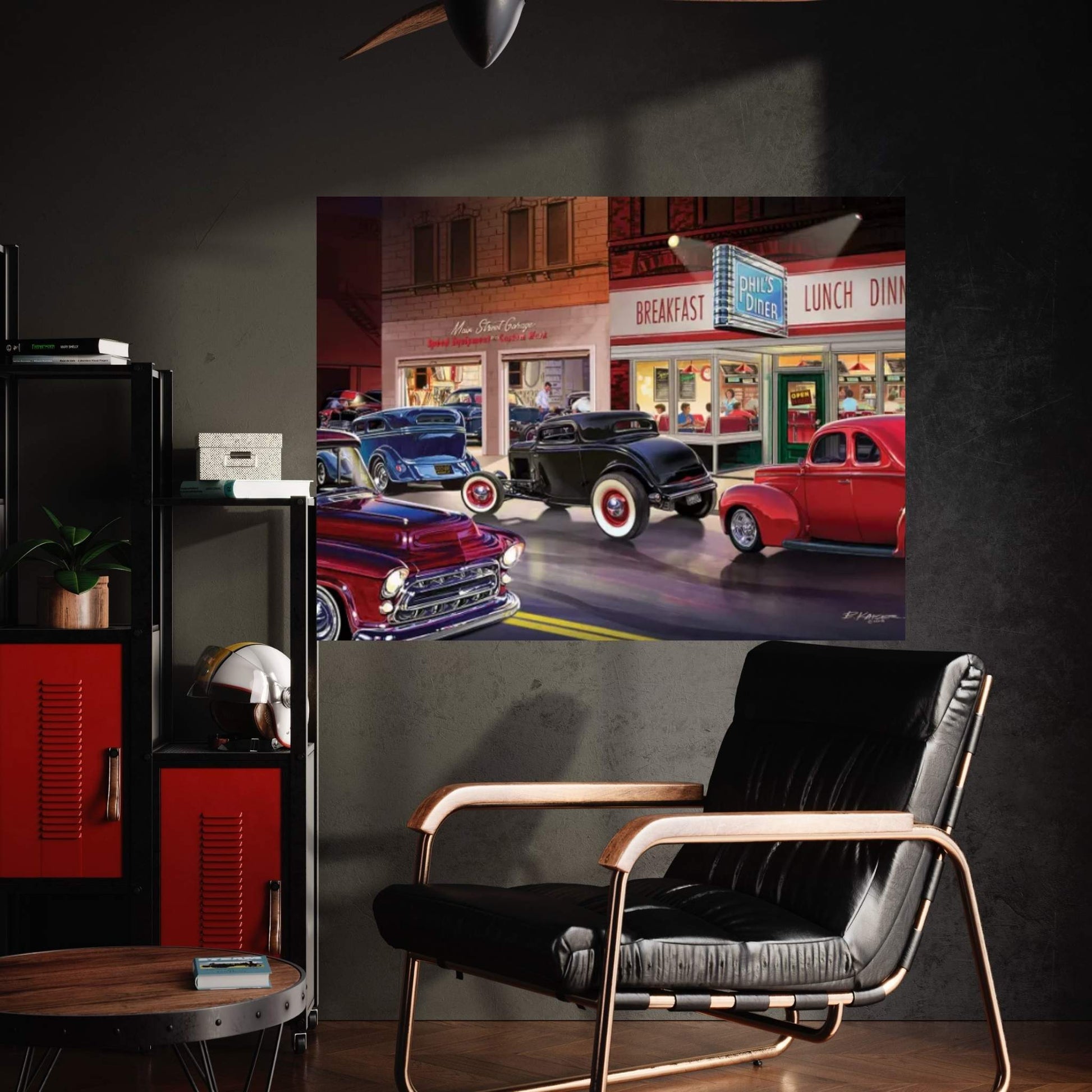 Phil's Diner Canvas Wall Art - Y Canvas