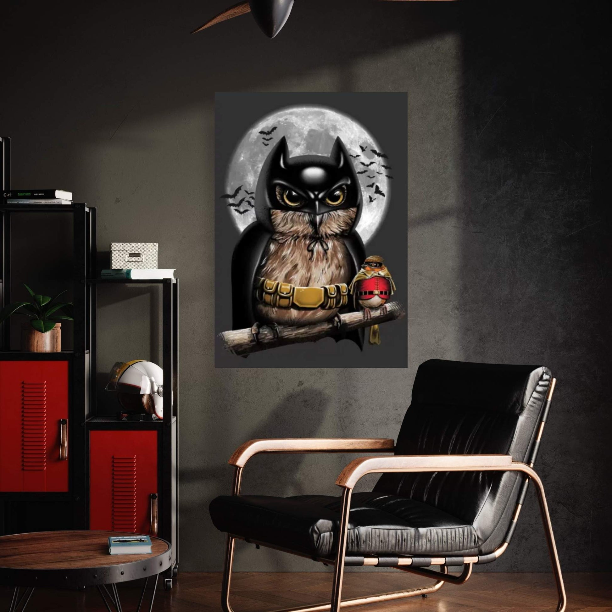 Knight Owl Canvas Wall Art - Y Canvas