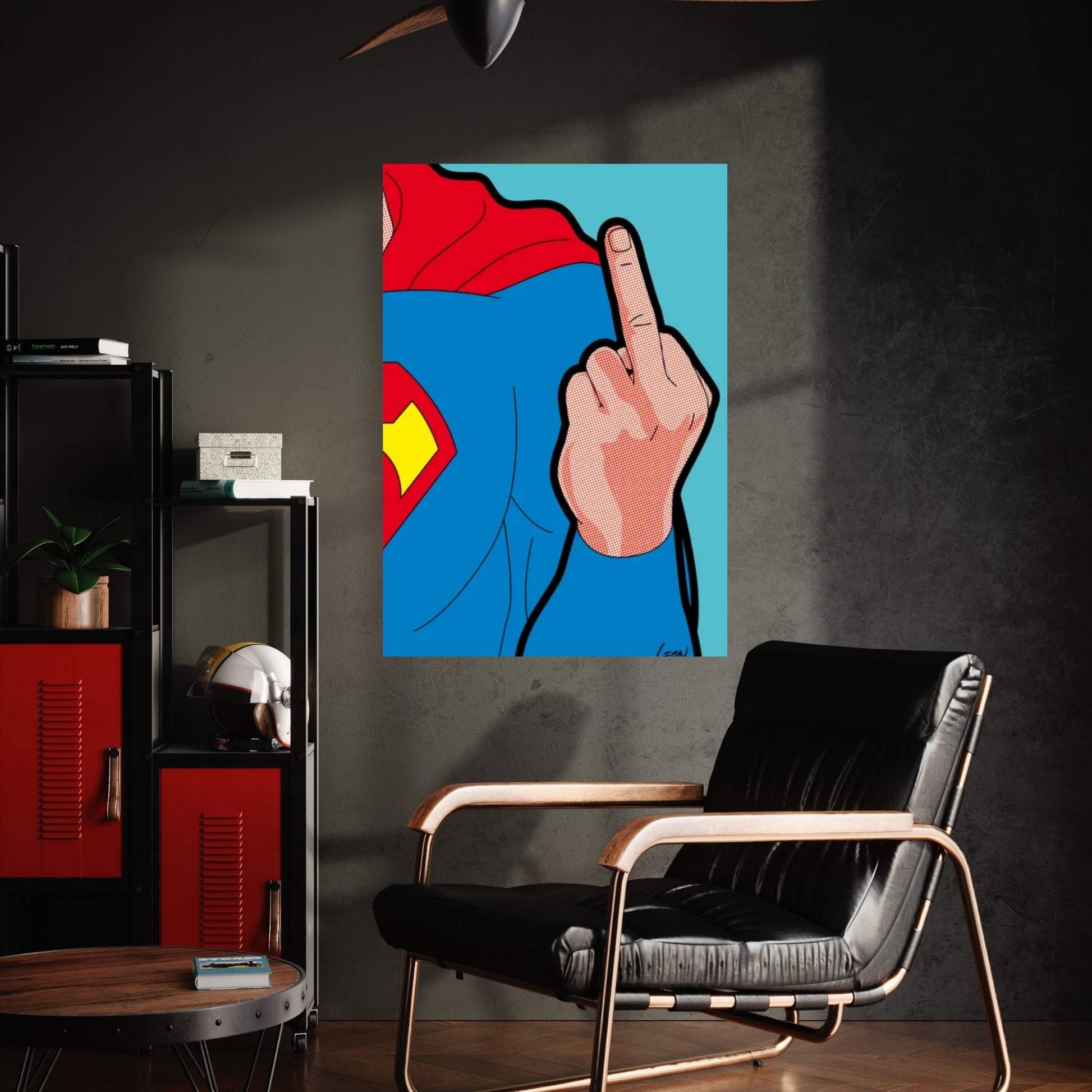 Super-Finger Canvas Wall Art - Y Canvas