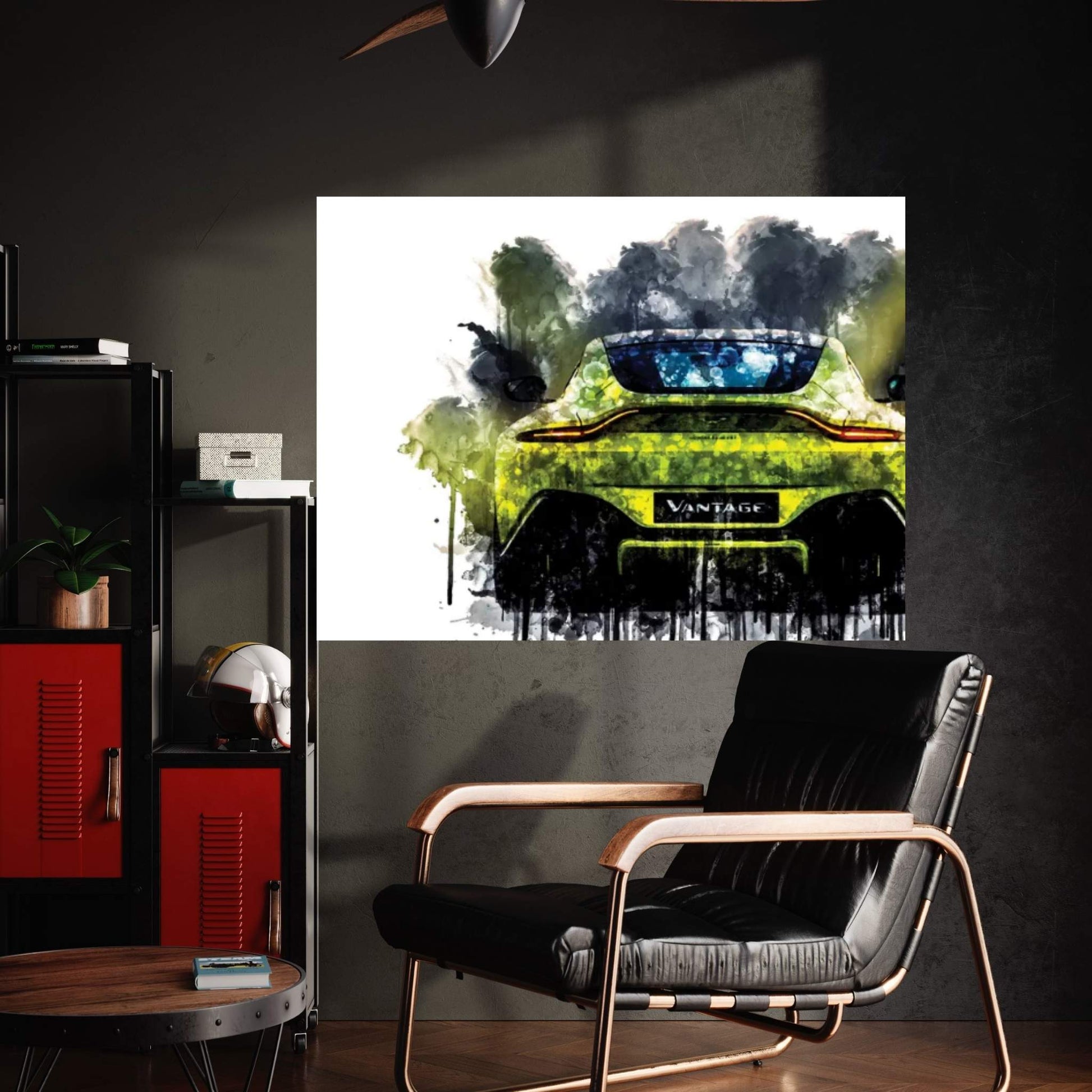 2018 Aston Martin Vantage Vehicle CCCLXIV Canvas Wall Art - Y Canvas