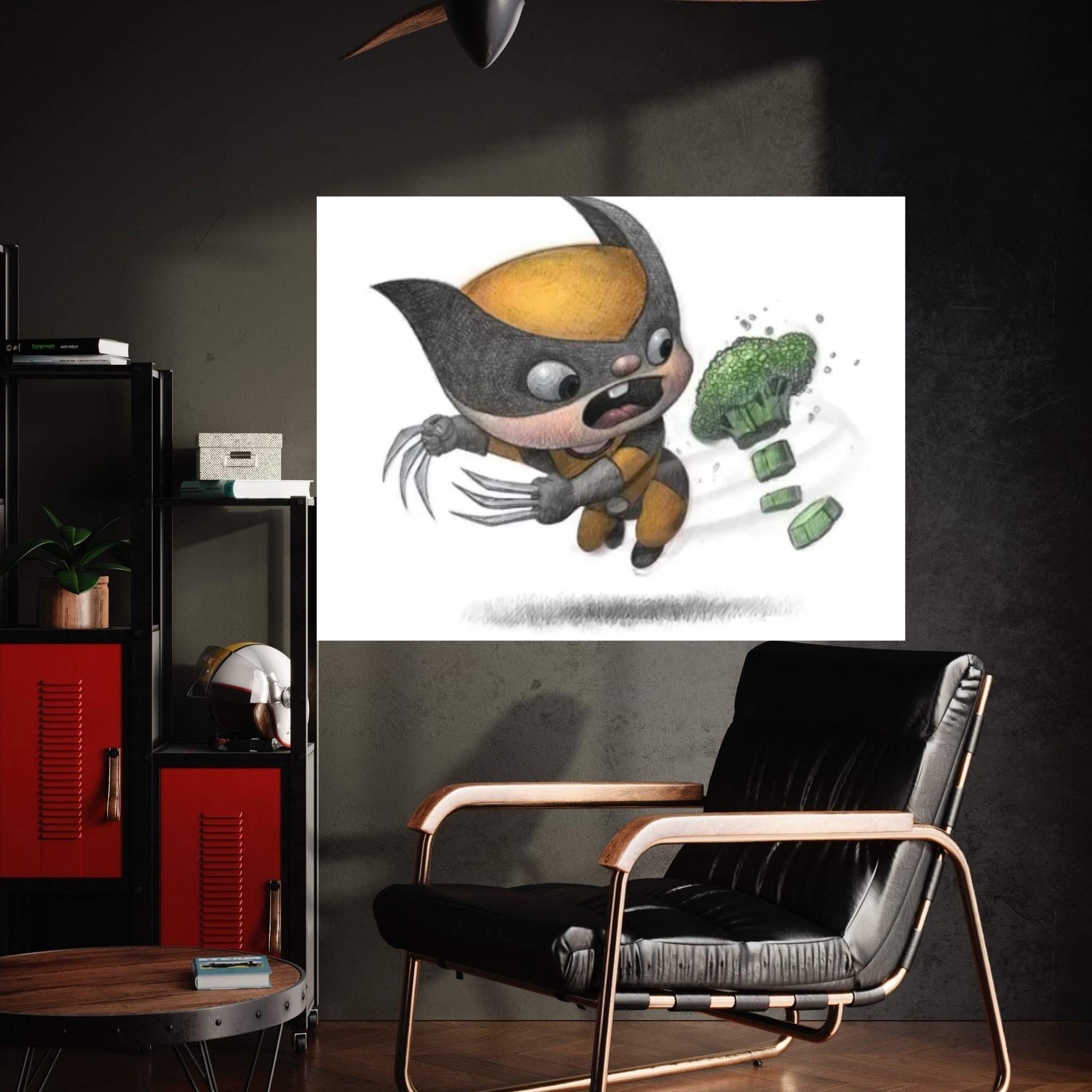 Baby Wolverine Canvas Wall Art - Y Canvas