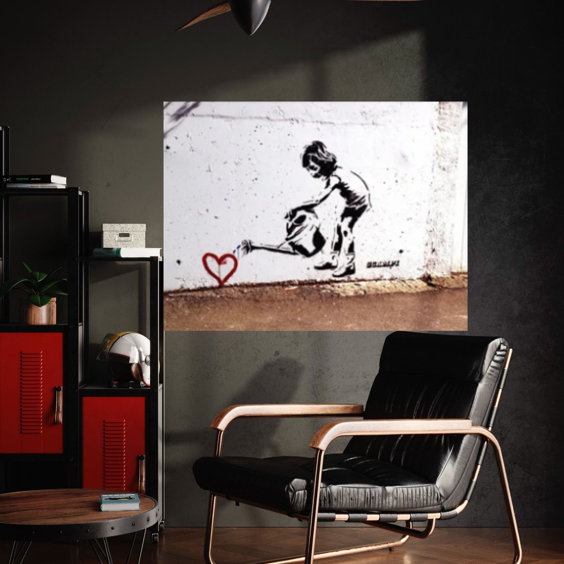 Banksy Street Art Canvas Wall Art / Banksy Planting Love Street Art Poster Canvas Y Canvas