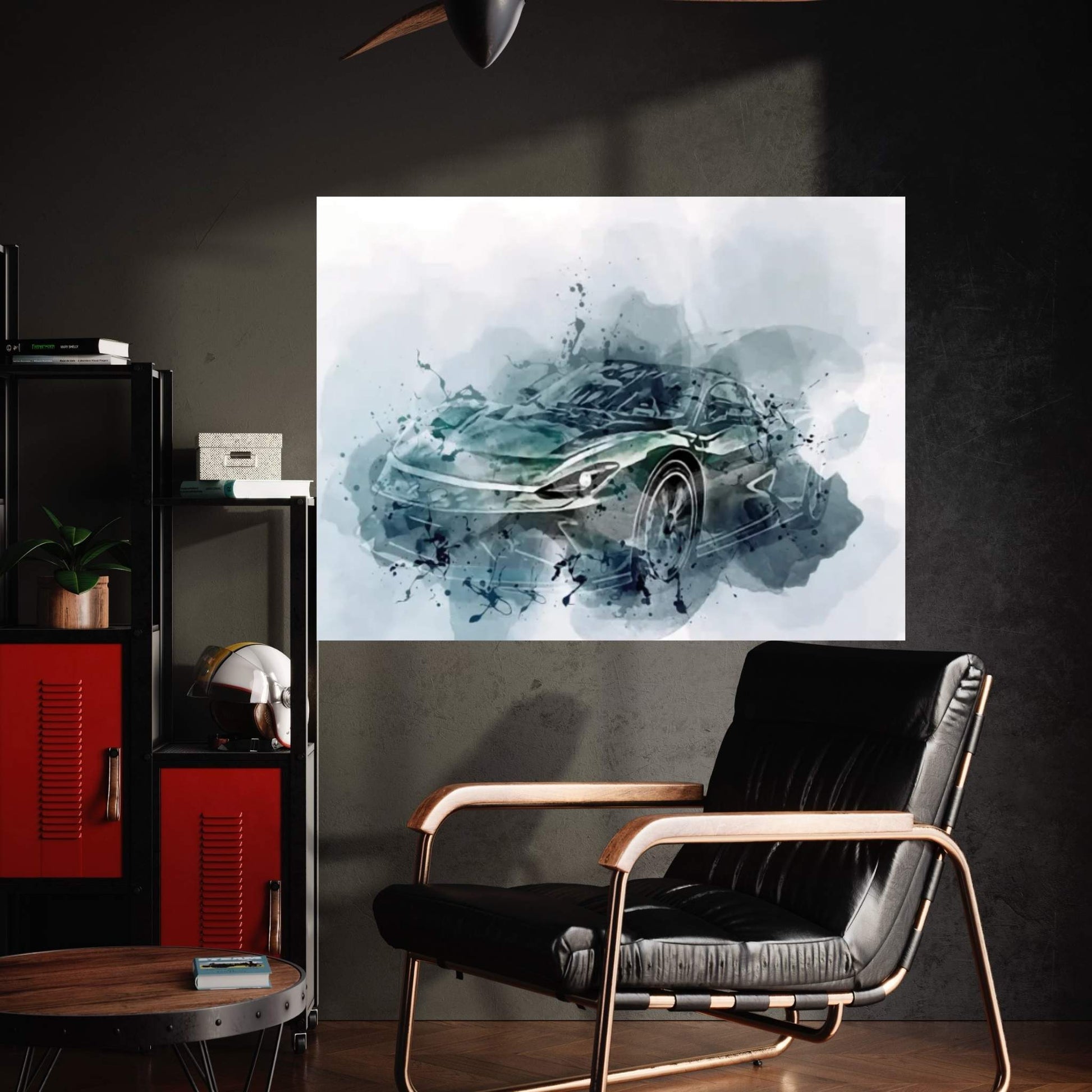 Pininfarina Battista Motion Blur 2022 Cars Canvas Wall Art - Y Canvas