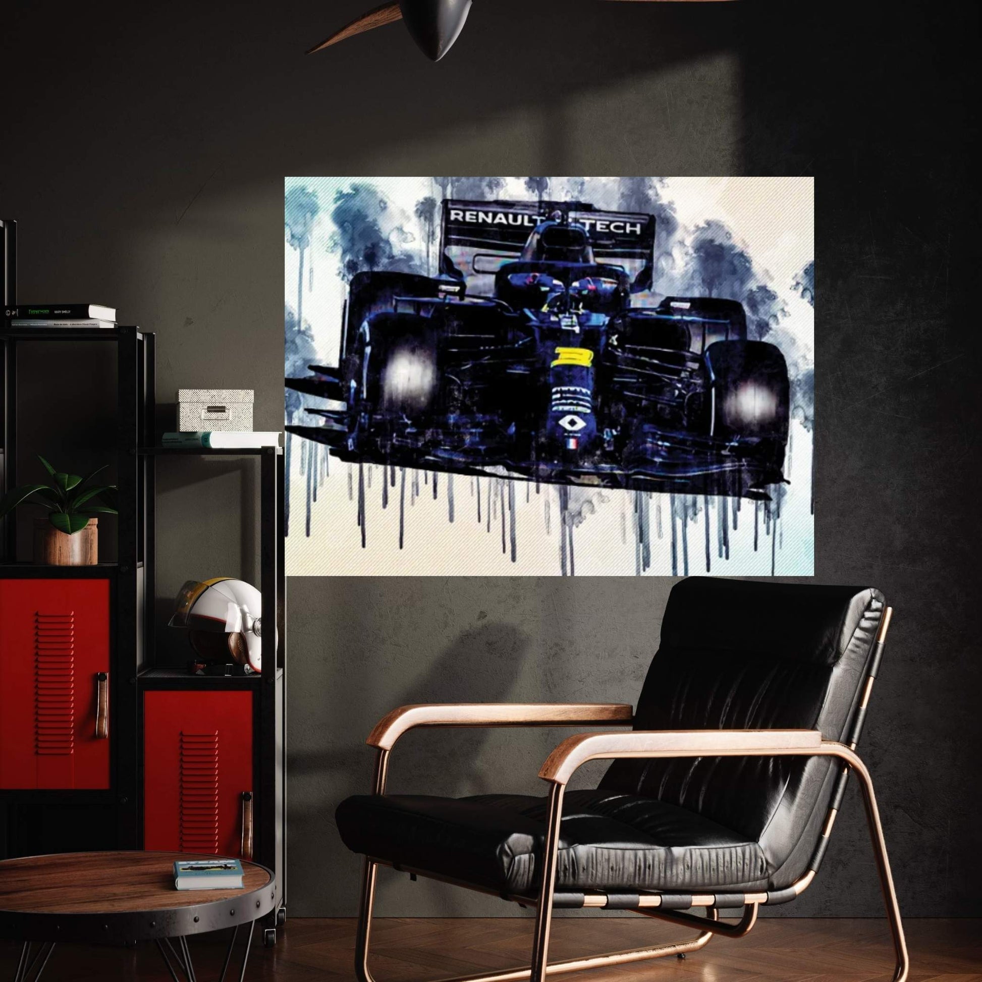 Daniel Ricciardo Renault Rs20 On Track Raceway 2020 F1 Cars Canvas Wall Art - Y Canvas