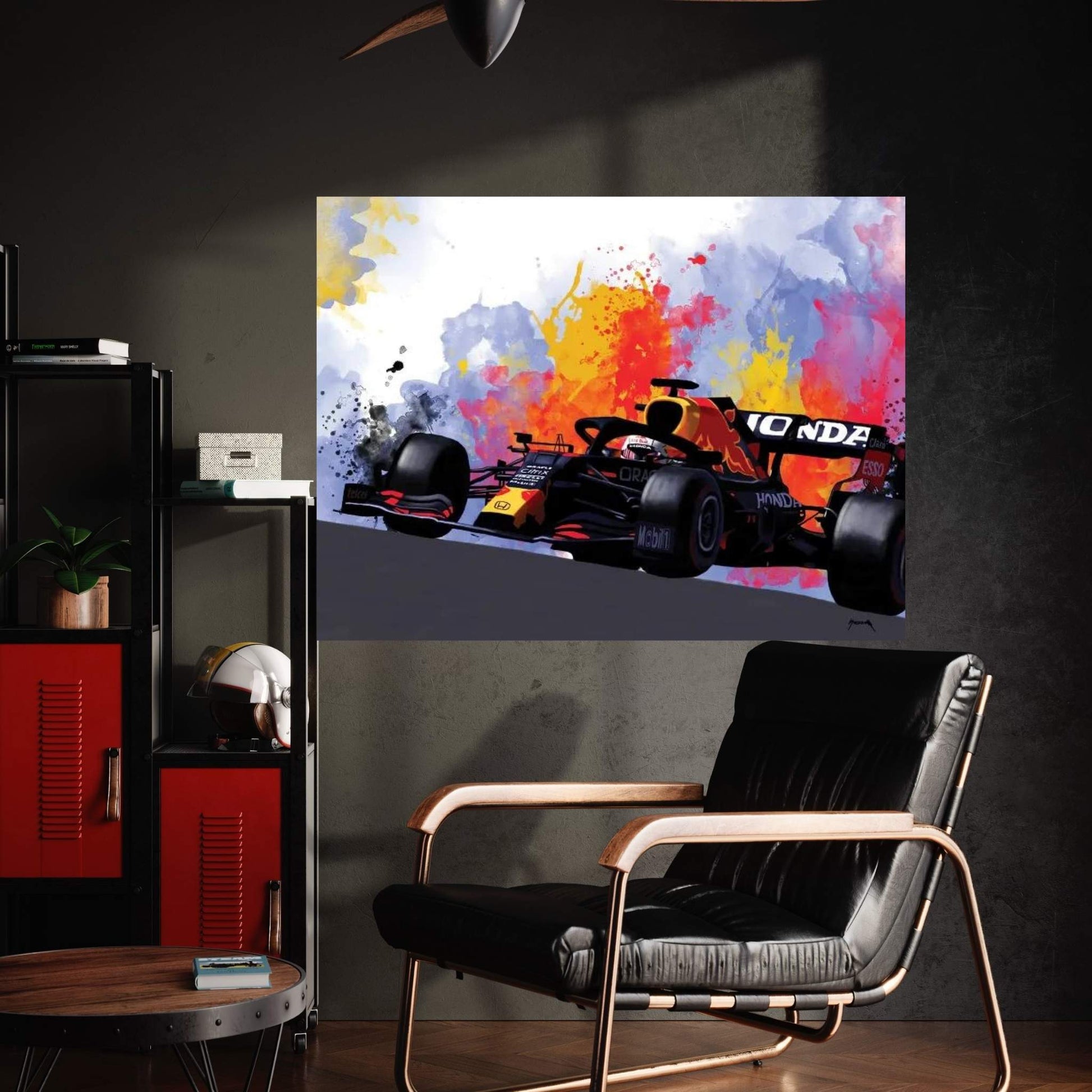 Verstappen's Racecar Canvas Wall Art - Y Canvas