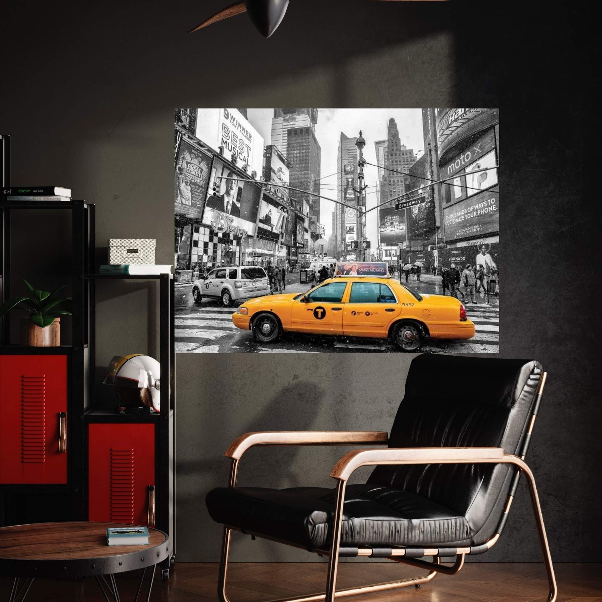 Times Square Yellow Cab I Canvas Wall Art - Y Canvas