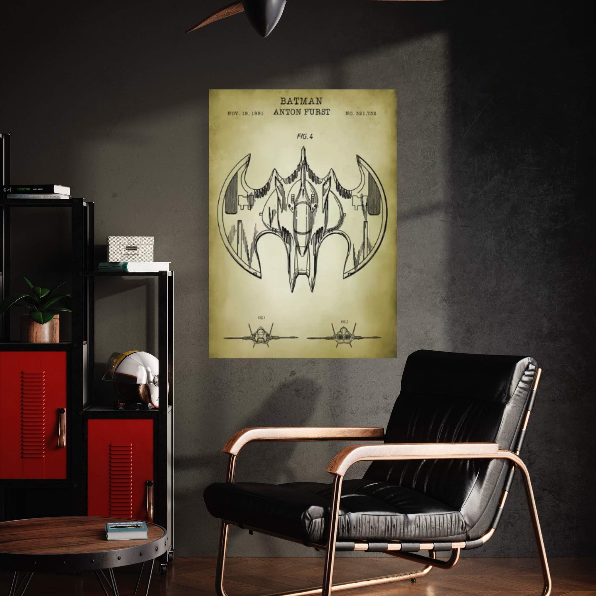 Batwing Canvas Wall Art - Y Canvas